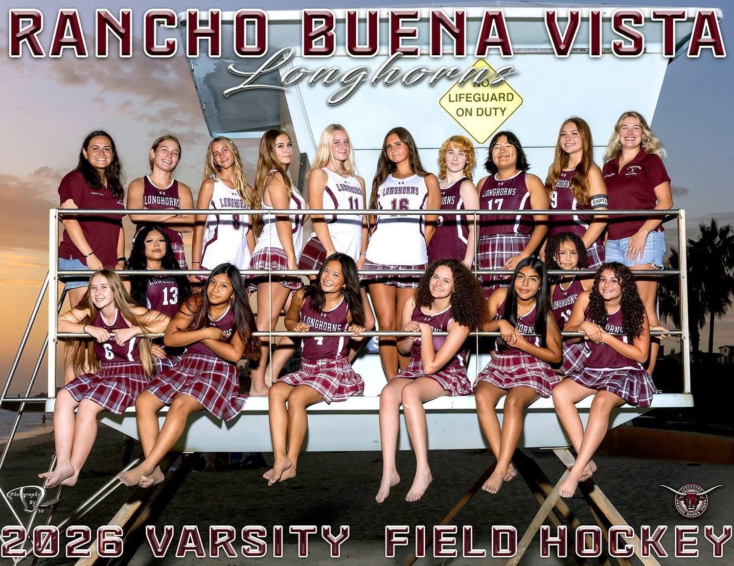 Rancho Buena Vista High School Field Hockey Picture Day Portrait | Vista Sports Photographer