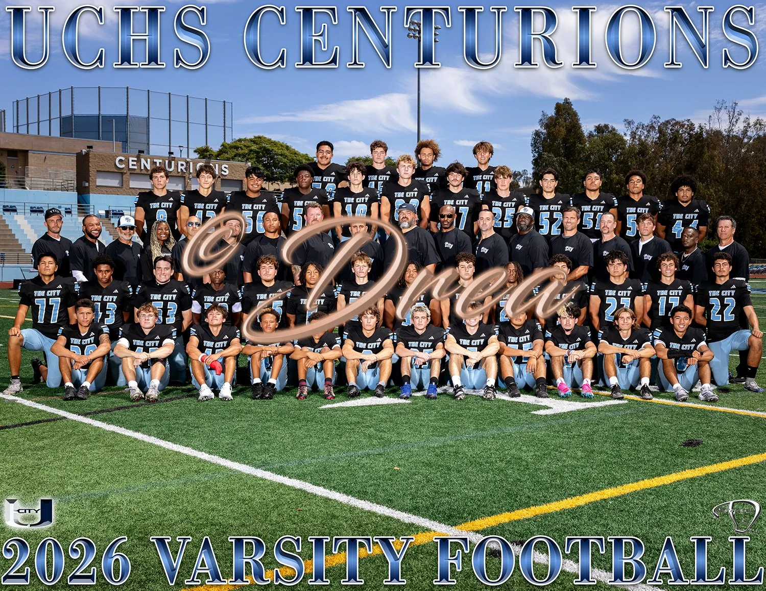 University City High School Varsity Football Picture Day Portrait | San Diego Sports Photographer