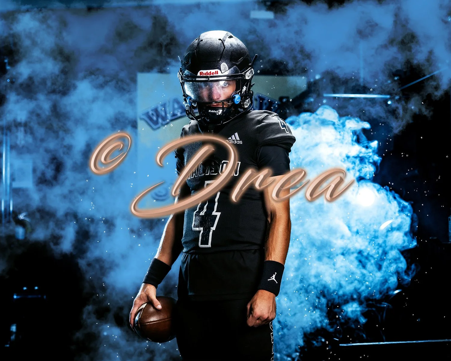 James Madison High School Varsity Football Kicker Media Day Portrait Ready | San Diego Sports Photographer