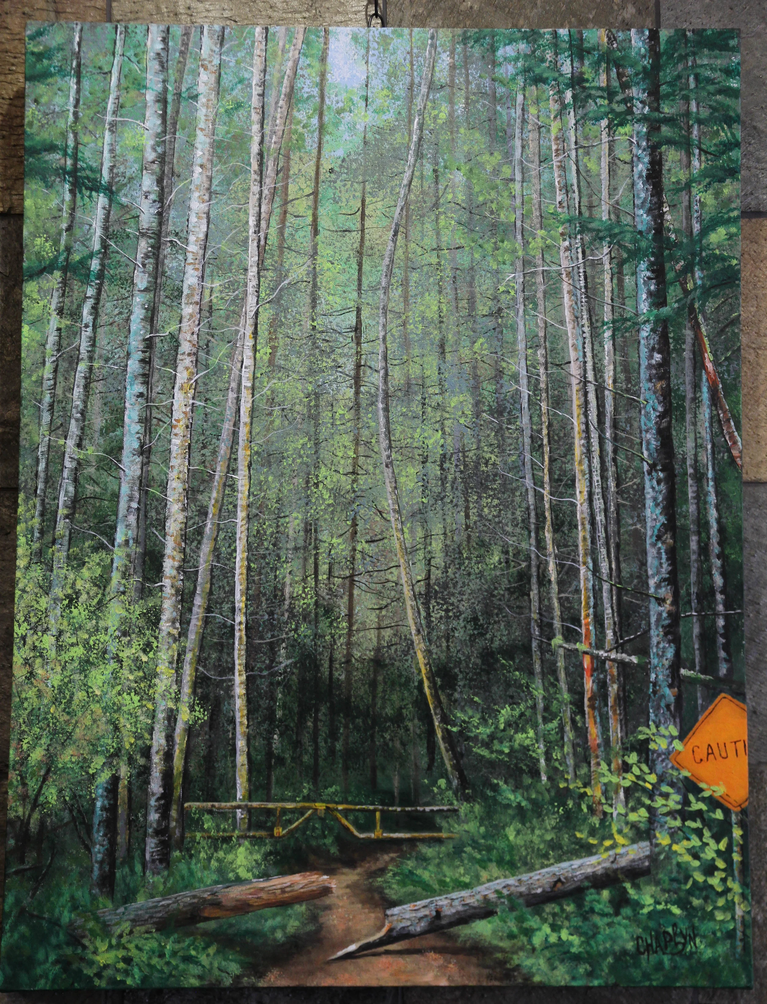 "Galiano Forest" 30x40 Acrylic on Canvas 