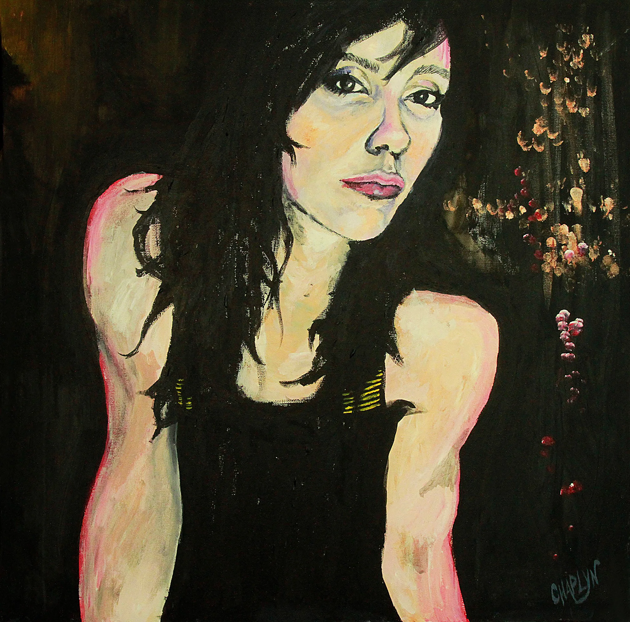 "Late Night Musings" 24x24 Acrylic on Canvas