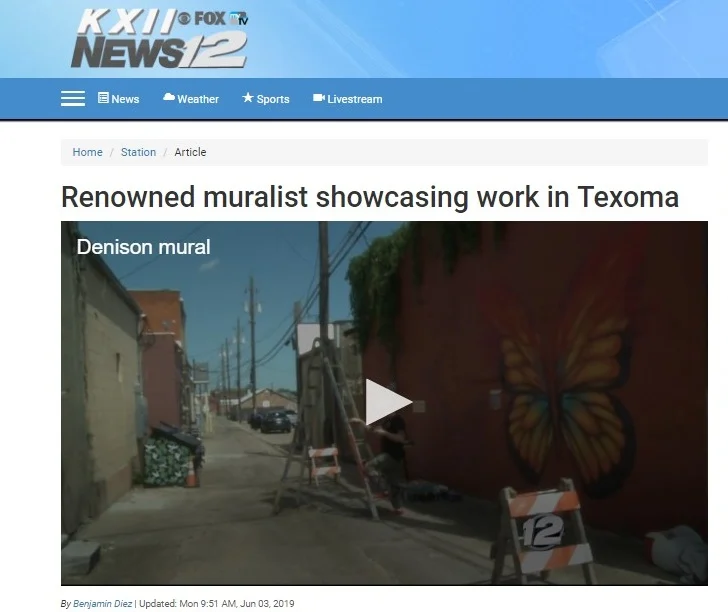 Renowned muralist showcasing work in Texoma