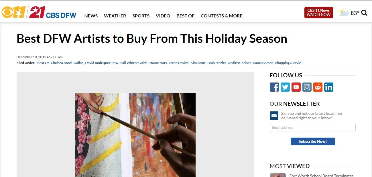 Best DFW Artist to Buy From This Holiday Season - Jerod Davies