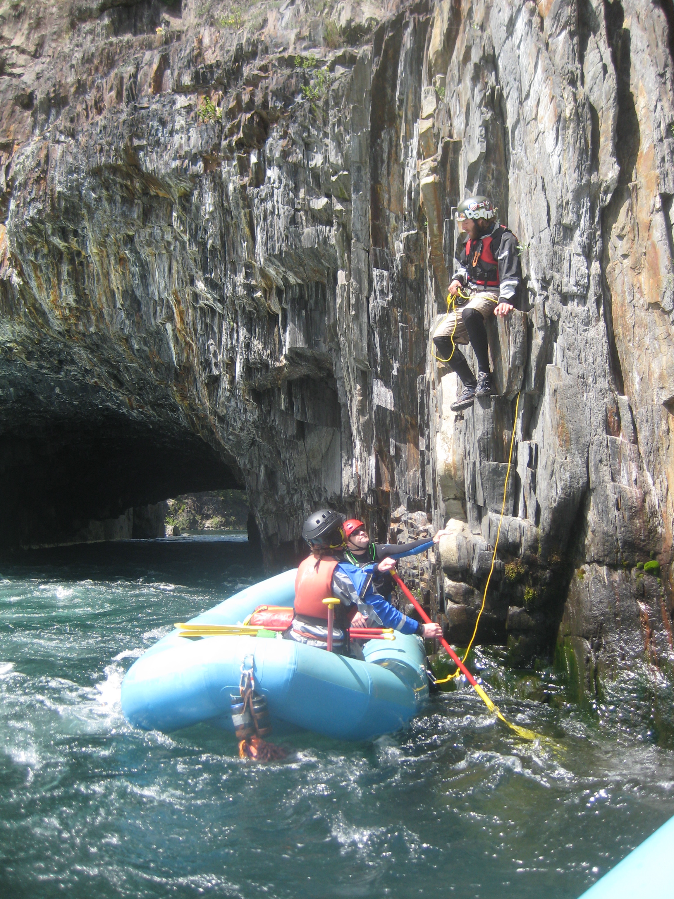 MFA Waiting Below Tunnel Chute Rapid.JPG