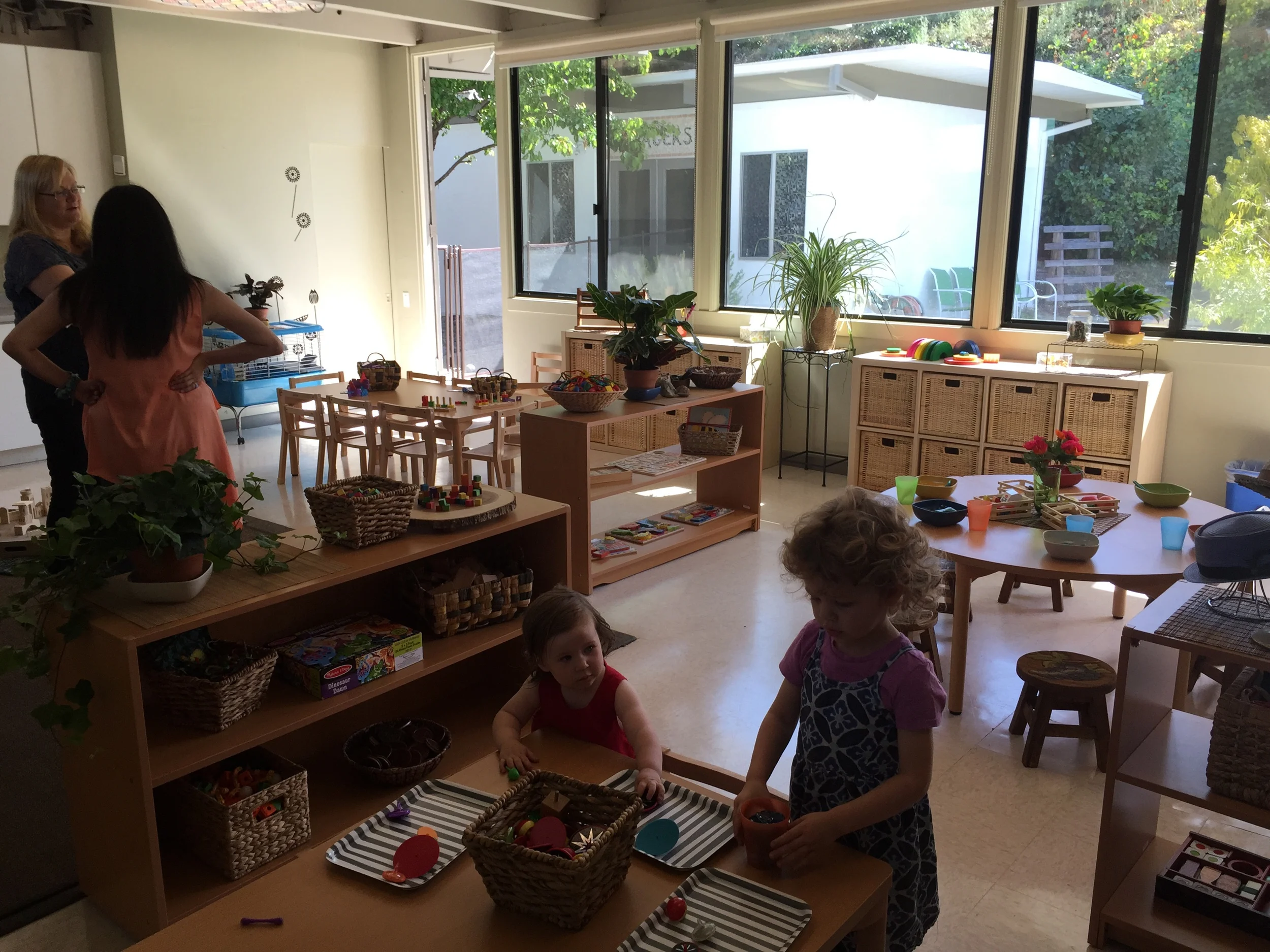 Playing at the open house