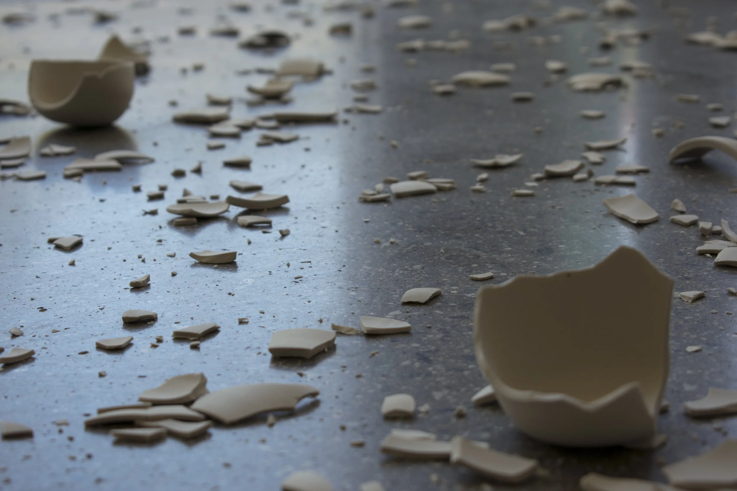 predetermined forces 200 thrown handmade porcelain forms Dimensions variable 2018