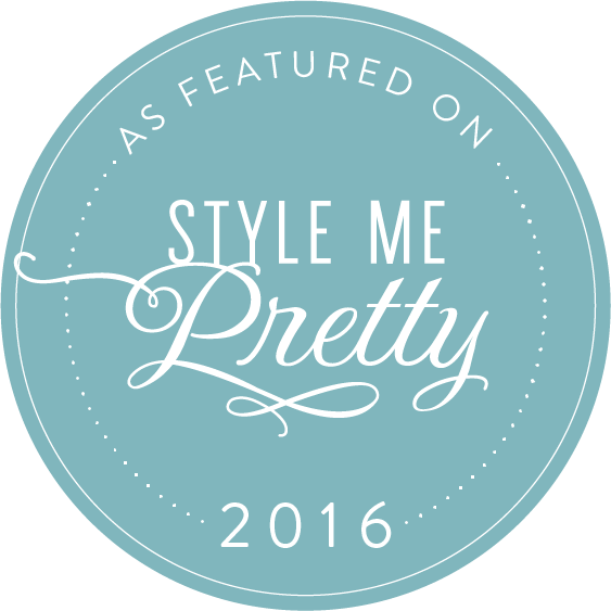 As featured on Style Me Pretty