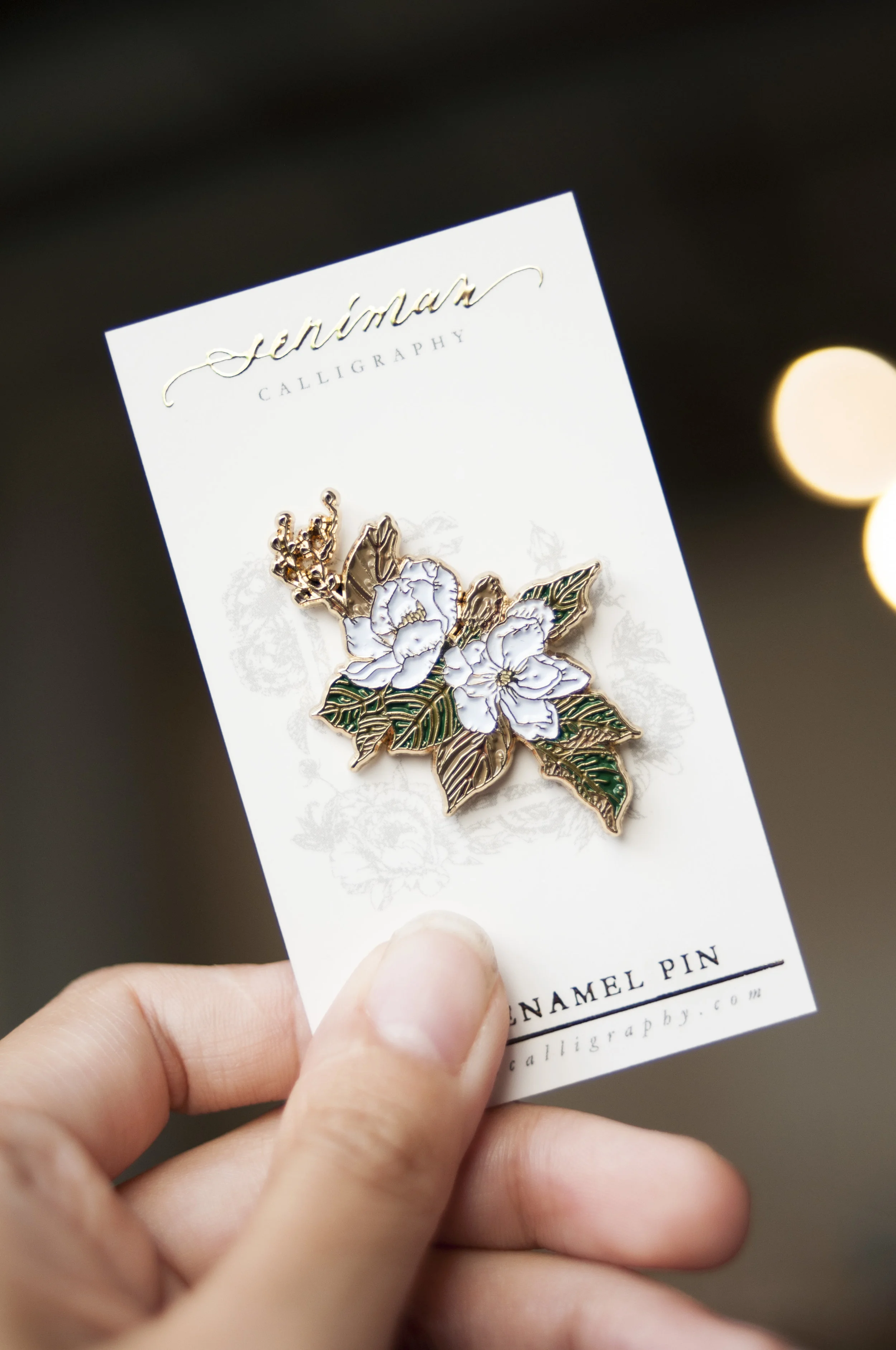 magnolia soft enamel pin seniman calligraphy_3.jpg