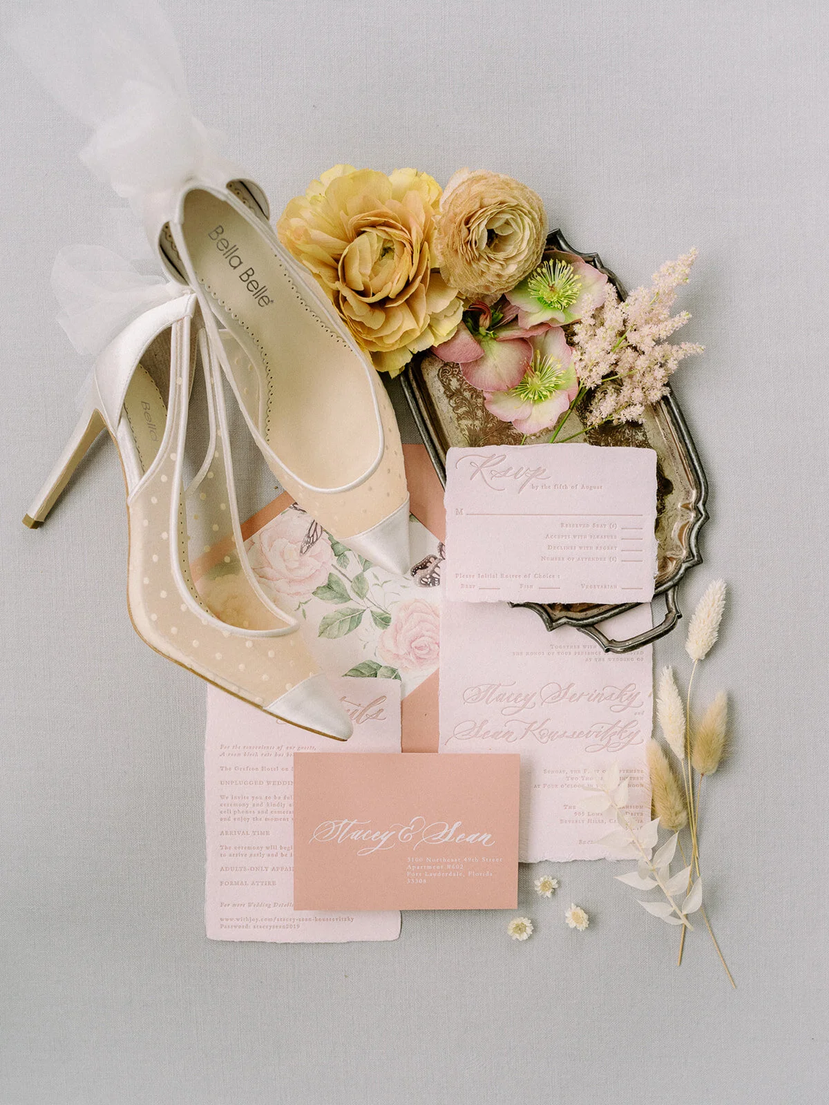 New York Semi-Custom Invitation Suite for Downtown Los Angeles Styled Shoot