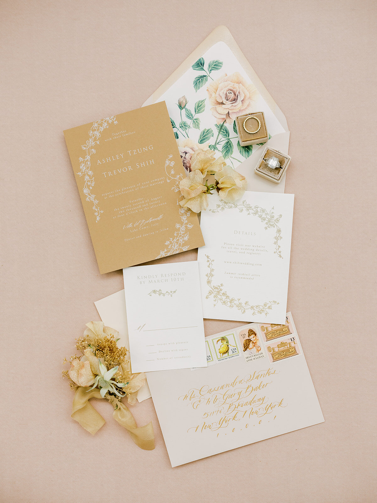 Lake Como Semi Custom Invitation Suite  