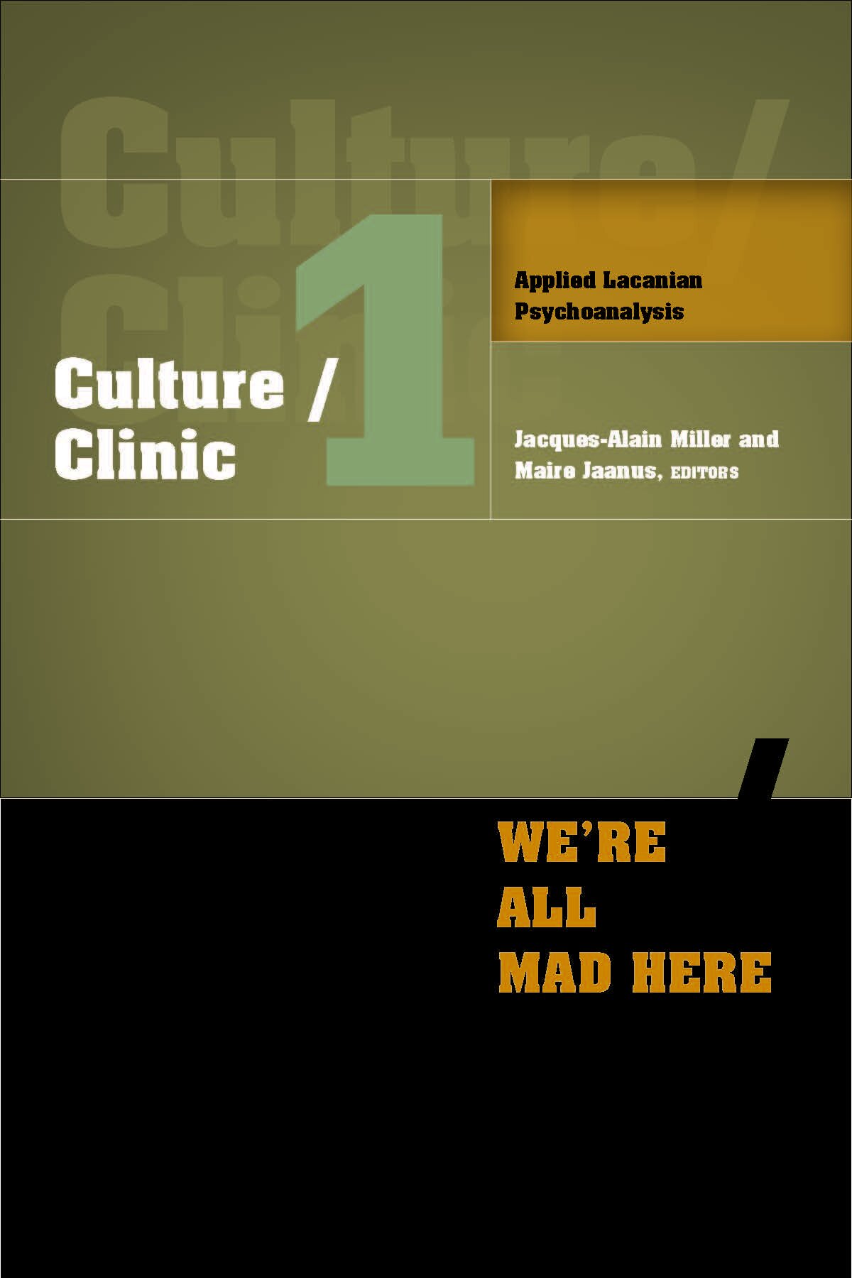 Culture Clinic Journal Cover