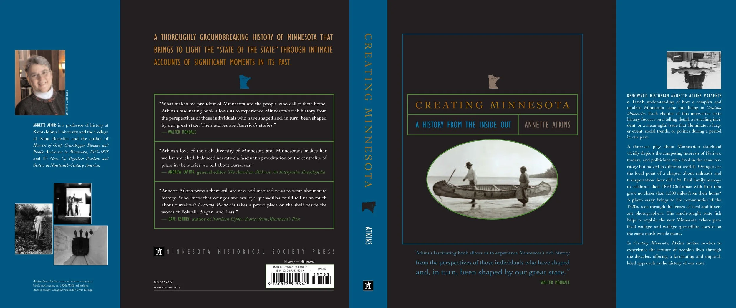 Creating Minnesota Book Cover Jacket