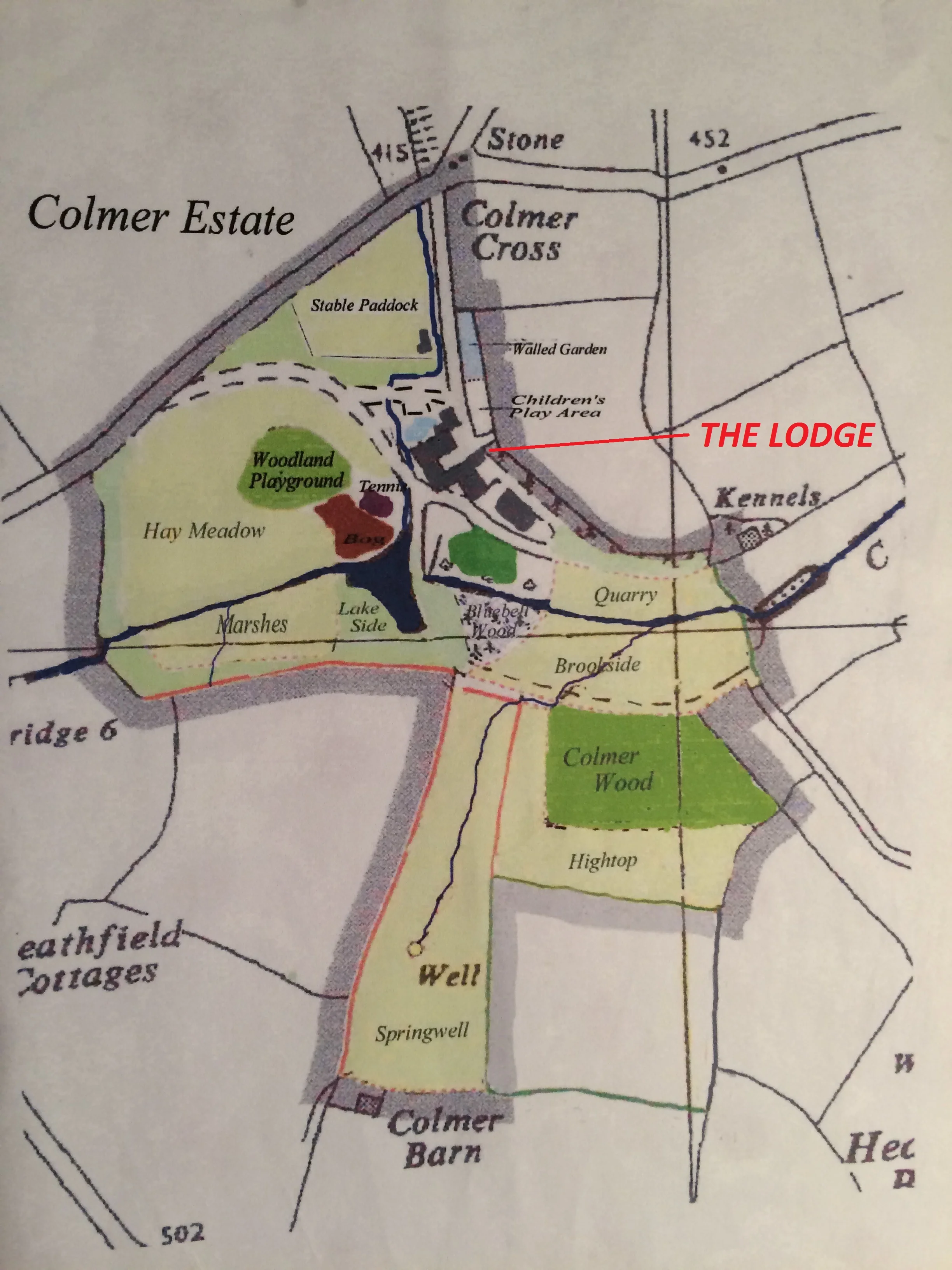 Map of Colmer Estate