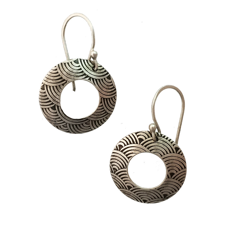 Copy of Earrings-silver-big-dangle-pattern