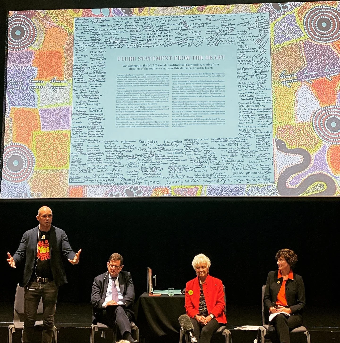It was a very special moment, listening to Thomas Mayo recite the Uluṟu Statement from the Heart. 

As Australians, we have an incredibly important opportunity to correct, complete and fulfil our constitution and honour the history of Indigenous Aust