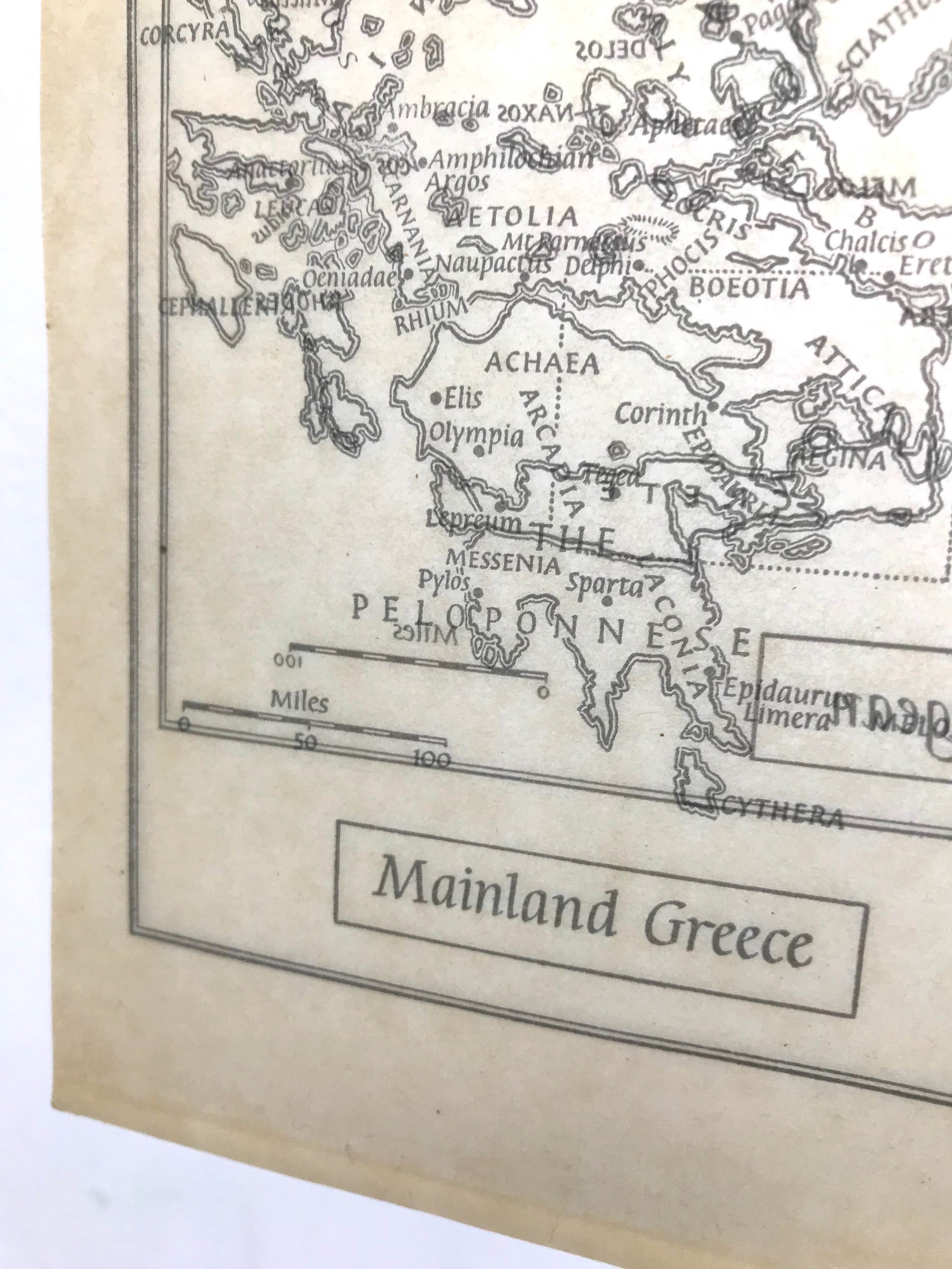 Map I - The Aegean (detail).