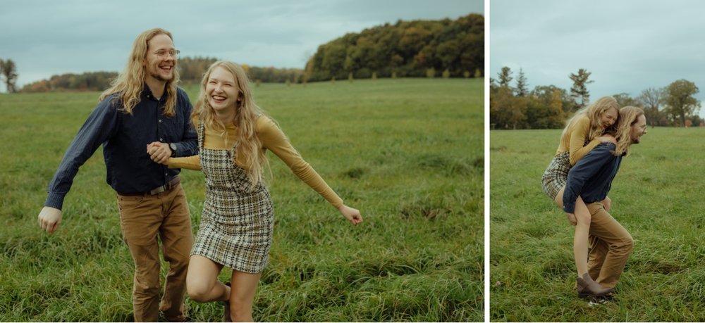 22_young blonde couple holding hands running in a vermont field at shelburne farms _young couple piggybacking in a lush green vermont field at shelburne farms .jpg