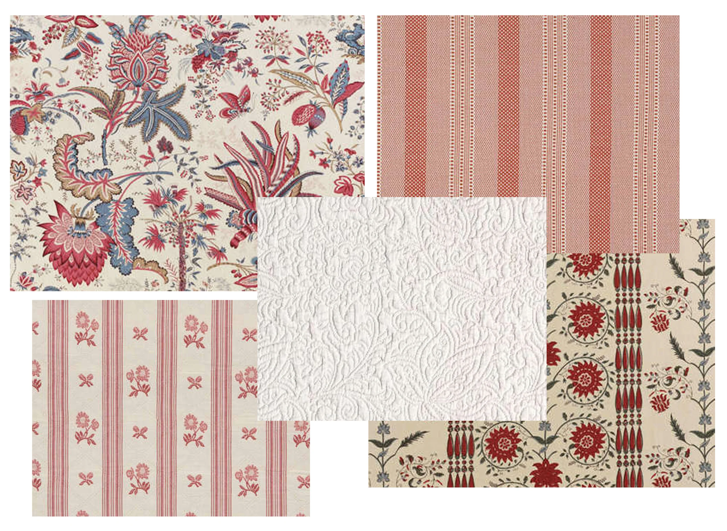 You can't find a better place to look for the fabrics and wallpapers than at Pierre Frey and Braquenie, they have a long history of French designs