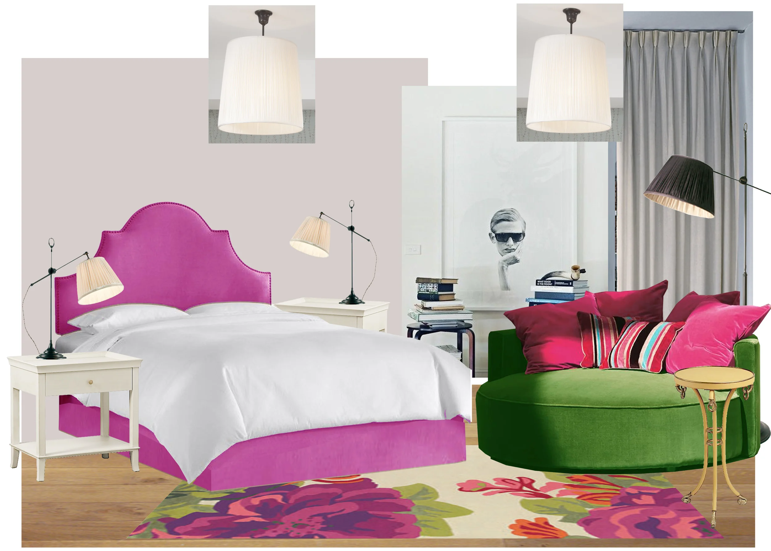 mood board bedroom