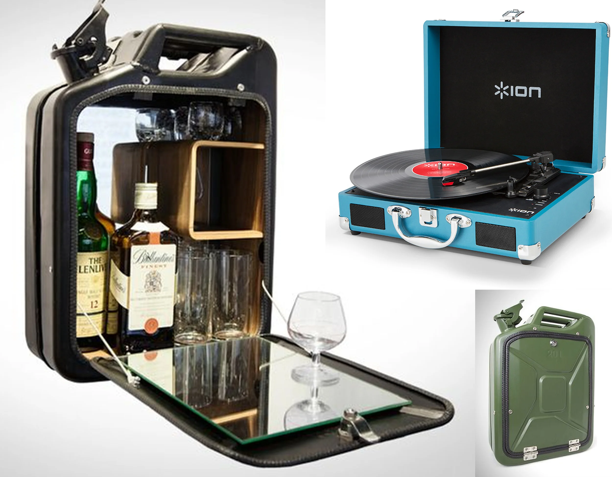 barcabinet Danish Fuel - portable suitcase turntable Ion Audio