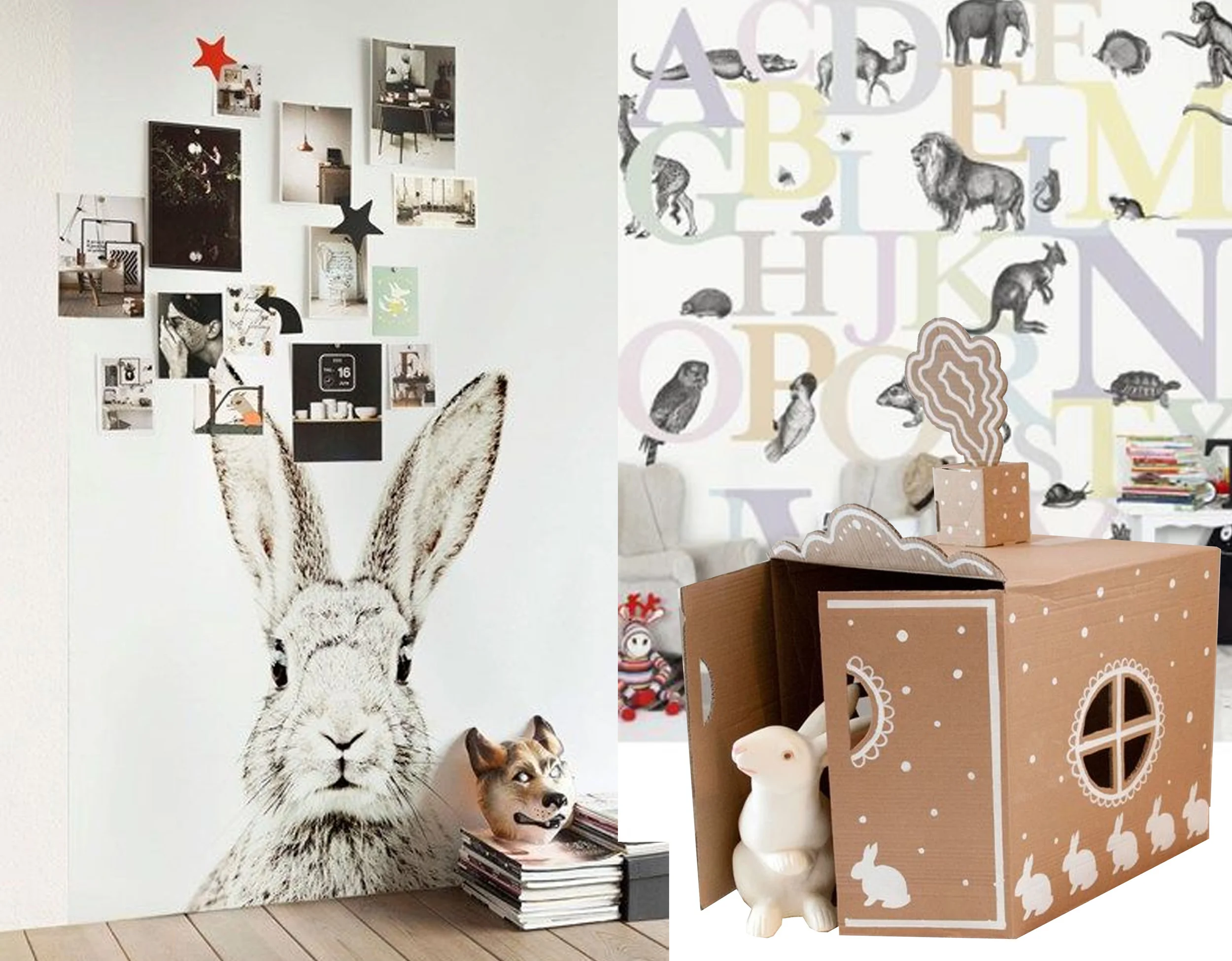 magnetic wallaper Groovy Magnets - wallpaper Mr Perswall Hide and Seek Rockett st George - Bunny House Hello Wonderful