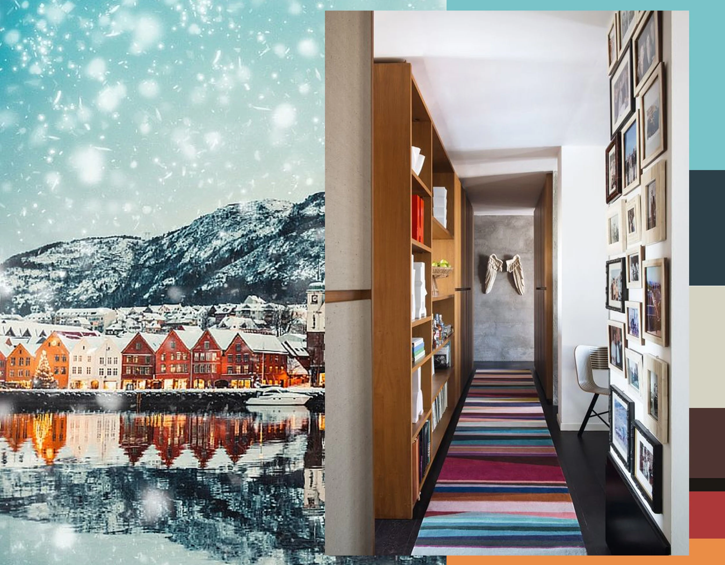 Image Bergen, Norway via Avenly Lane Travel - runner The Rug Company