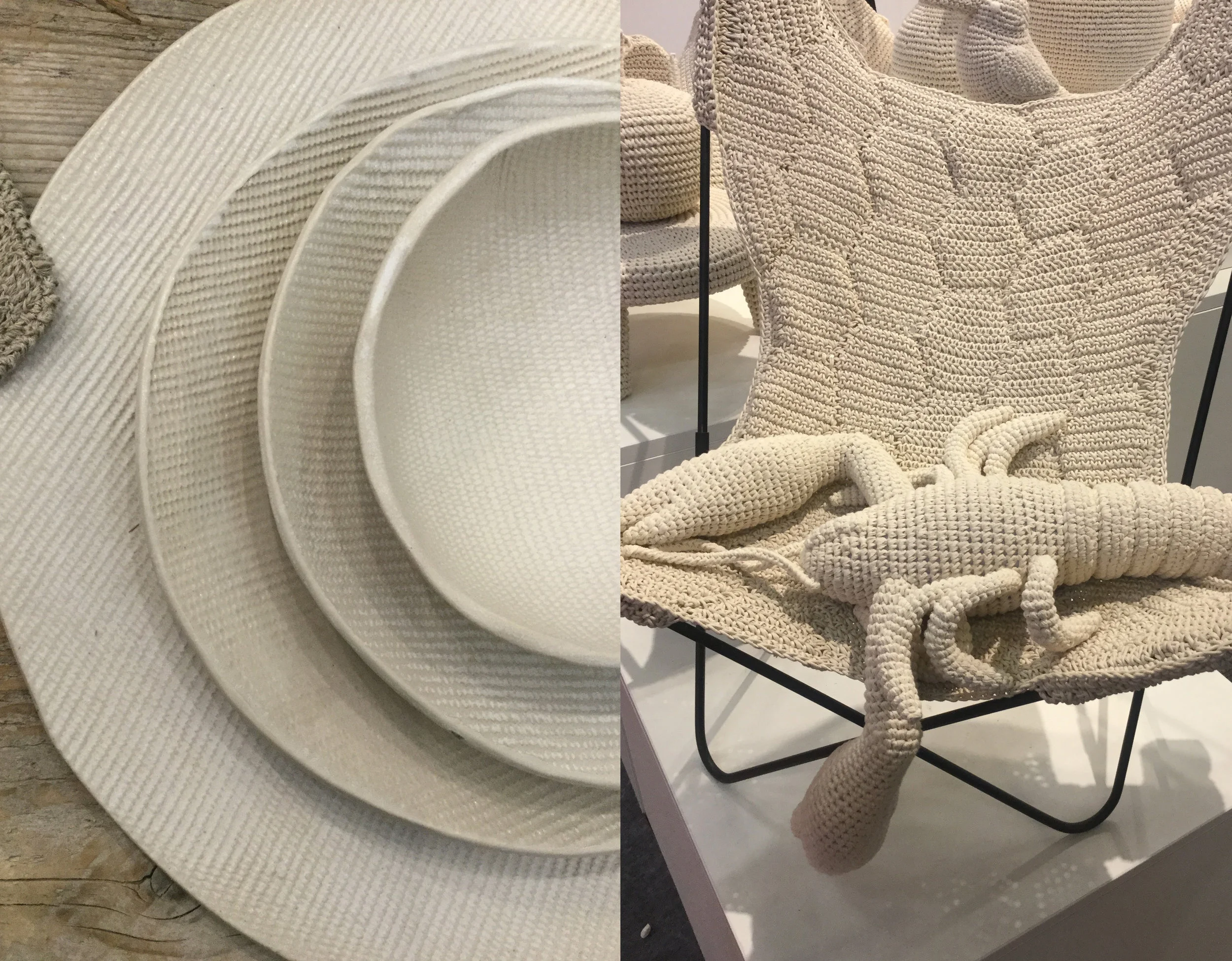 ceramics Fiorira un Giardina - crochet Anne Claire Petit