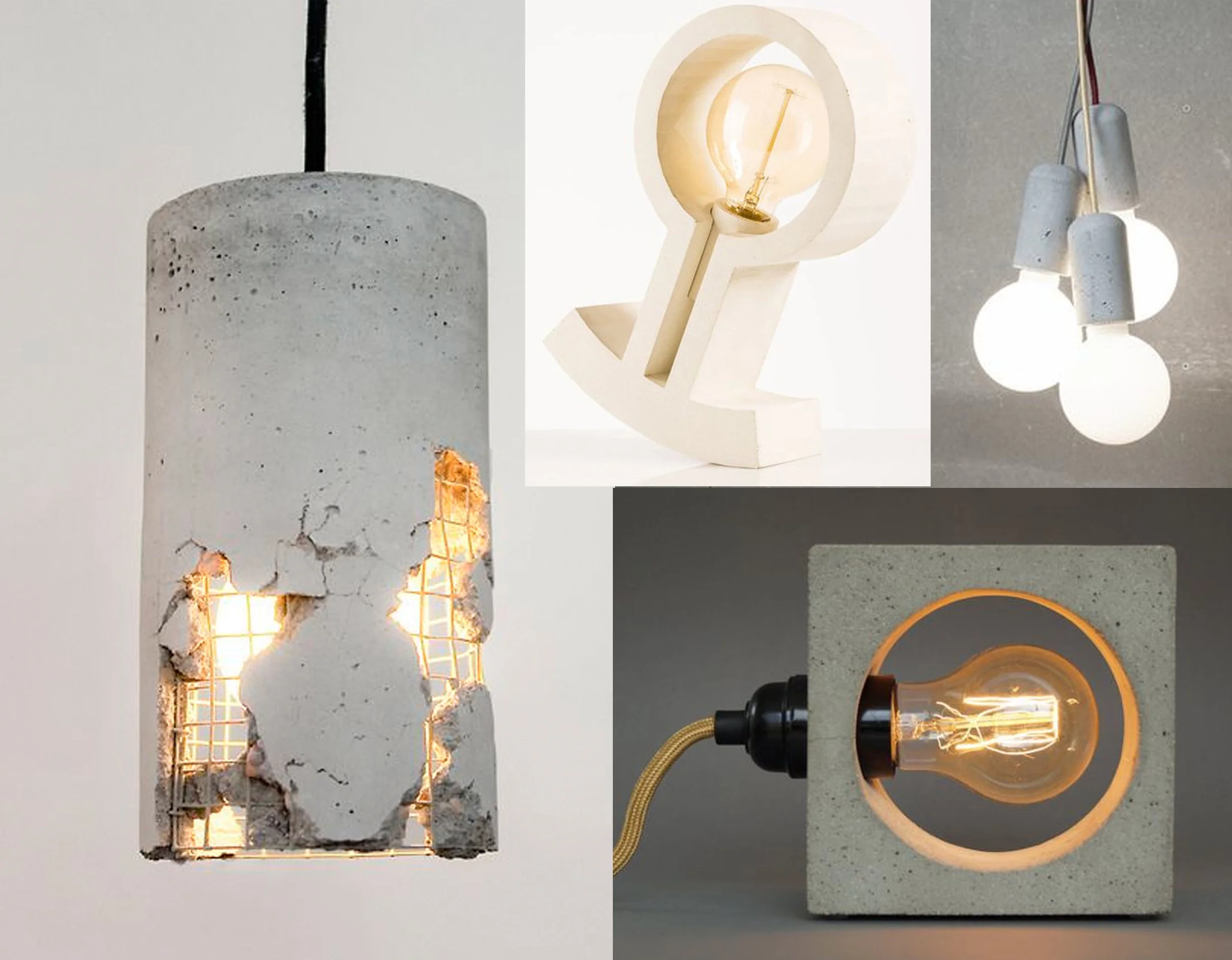  rocking lamp Kazauka - hanging lamp designed by Jakub Velisky via Crowdy House - Nomad concrete lamp UNIiKATshop