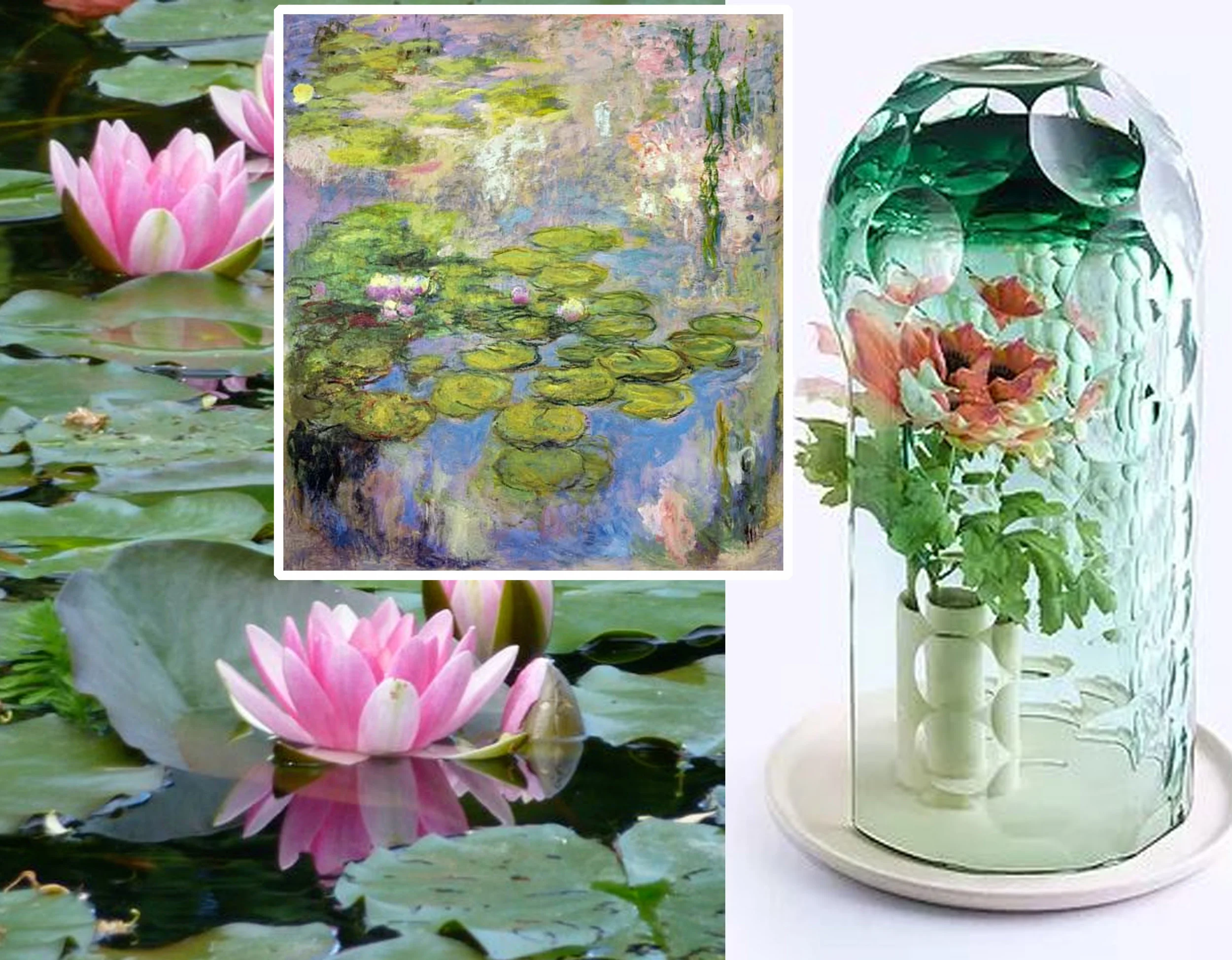 Giverny garden - painting Monet - OP-vase Bilge Nur Saltik