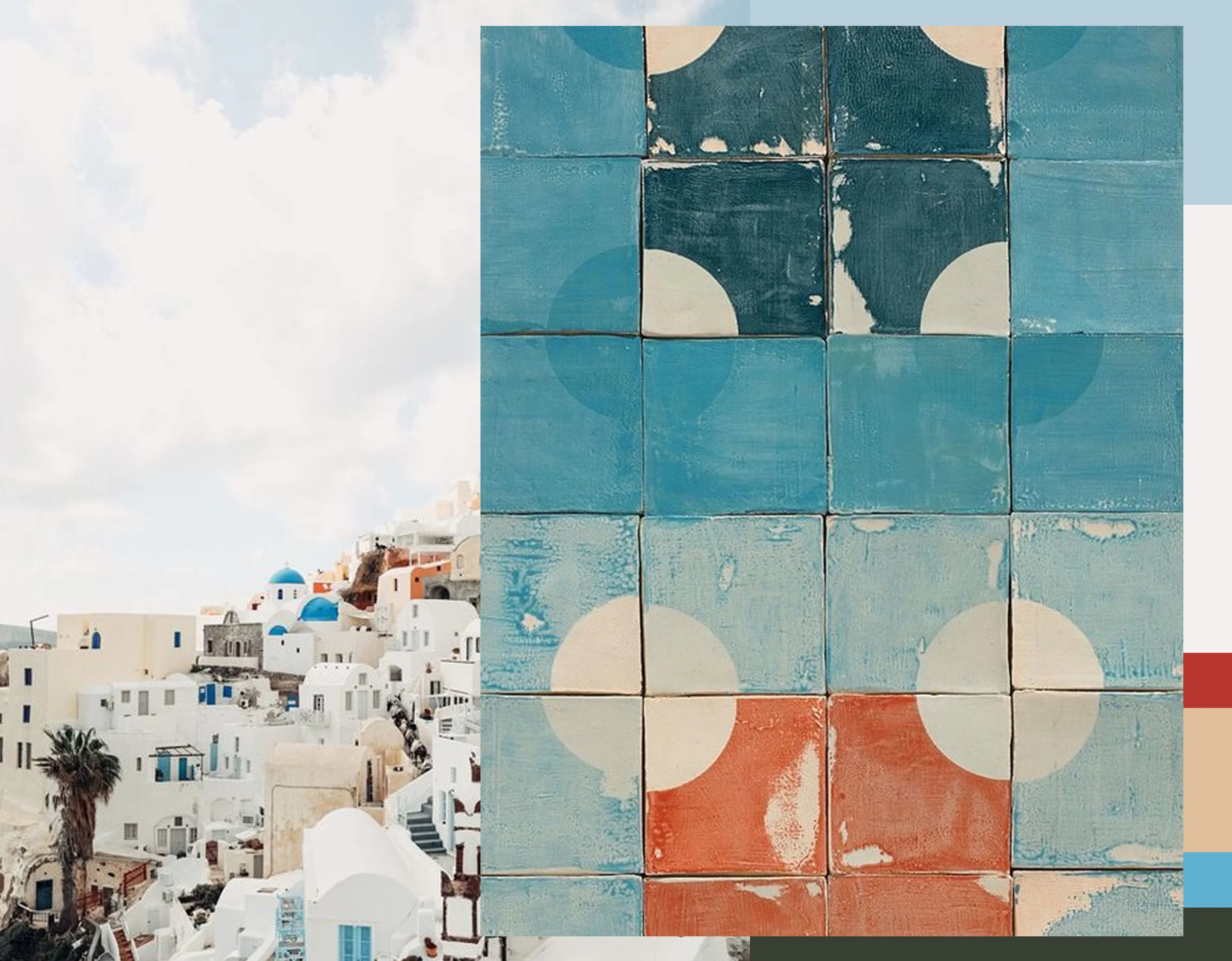 Santorino via A spyn Ovard - Wabi-Sabi tiles via Remodelista