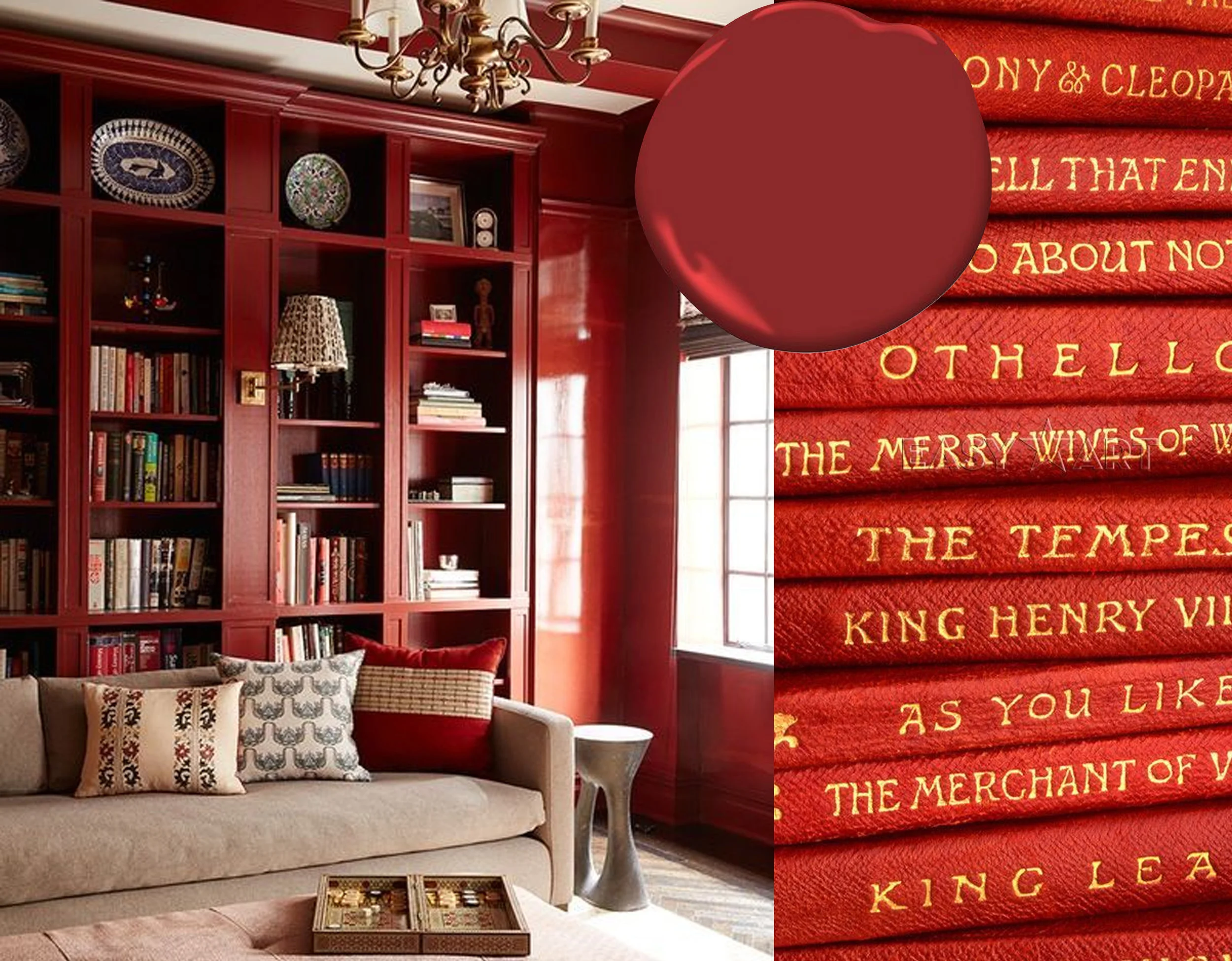 library via Maison Valentina