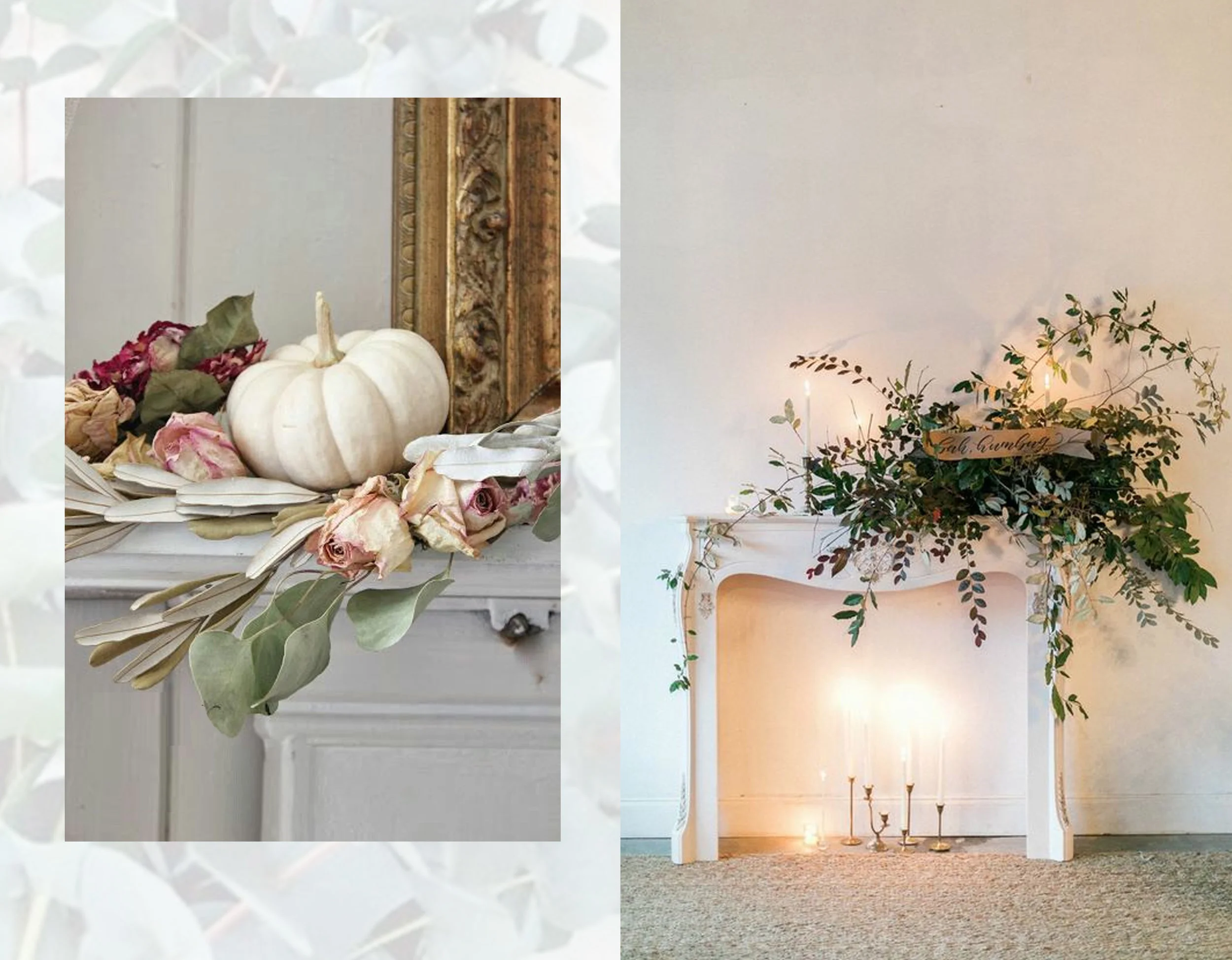 baroque inspired decor via Pinterest - mantel piece via The Dreamery Event s