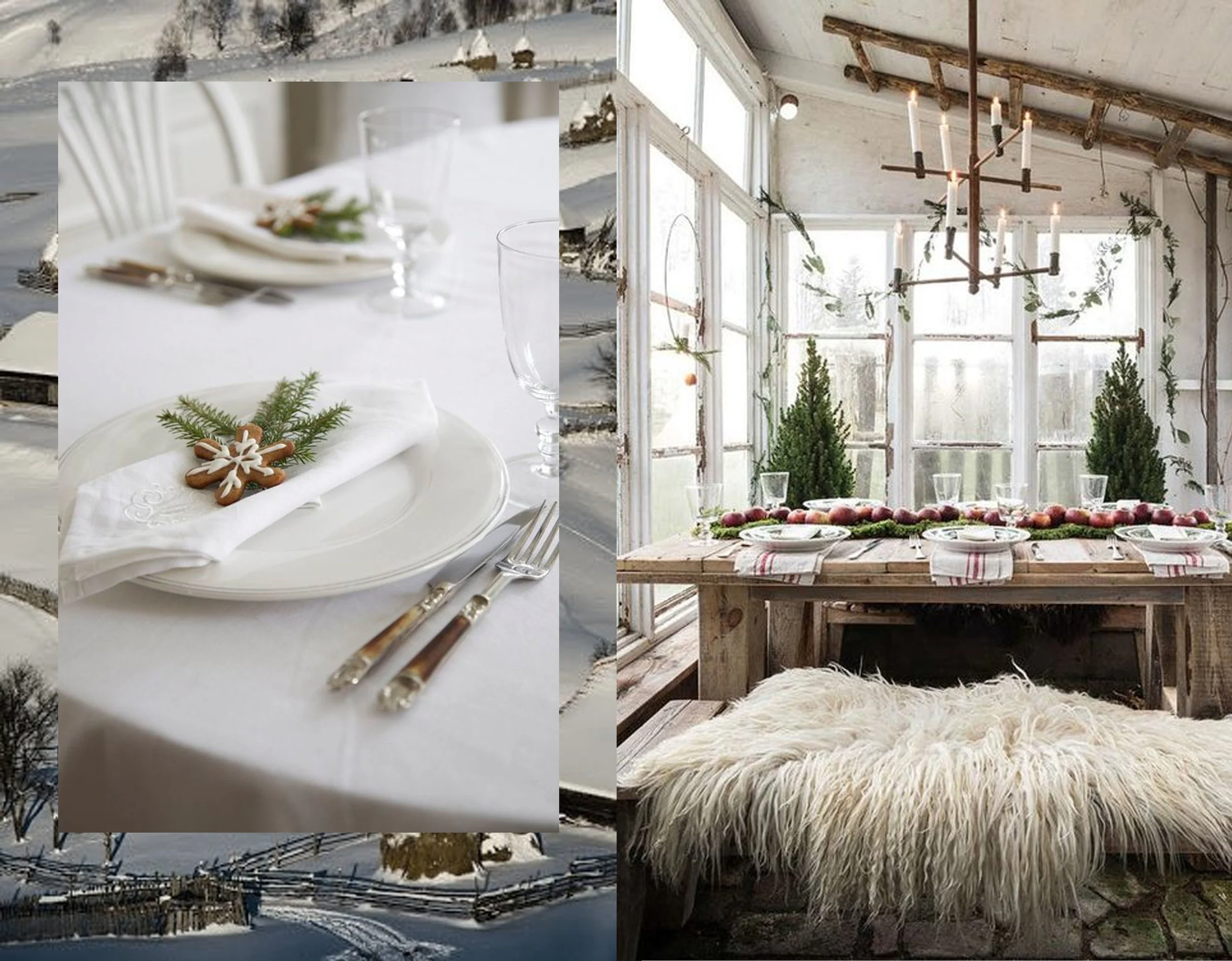 table setting via Livs Lyst - decorated table via My Lovely Things