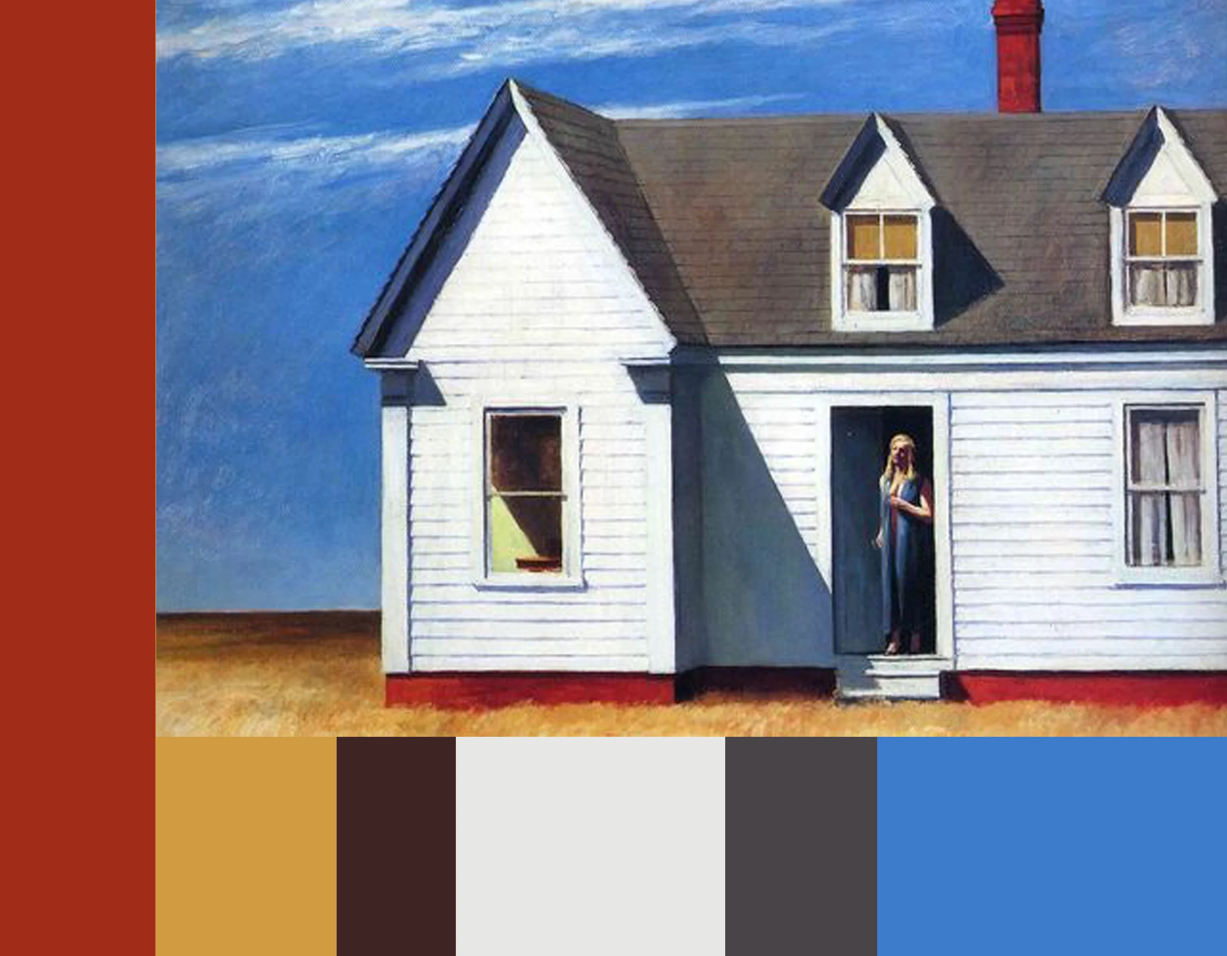 Edward Hopper - High Noon - color harmony