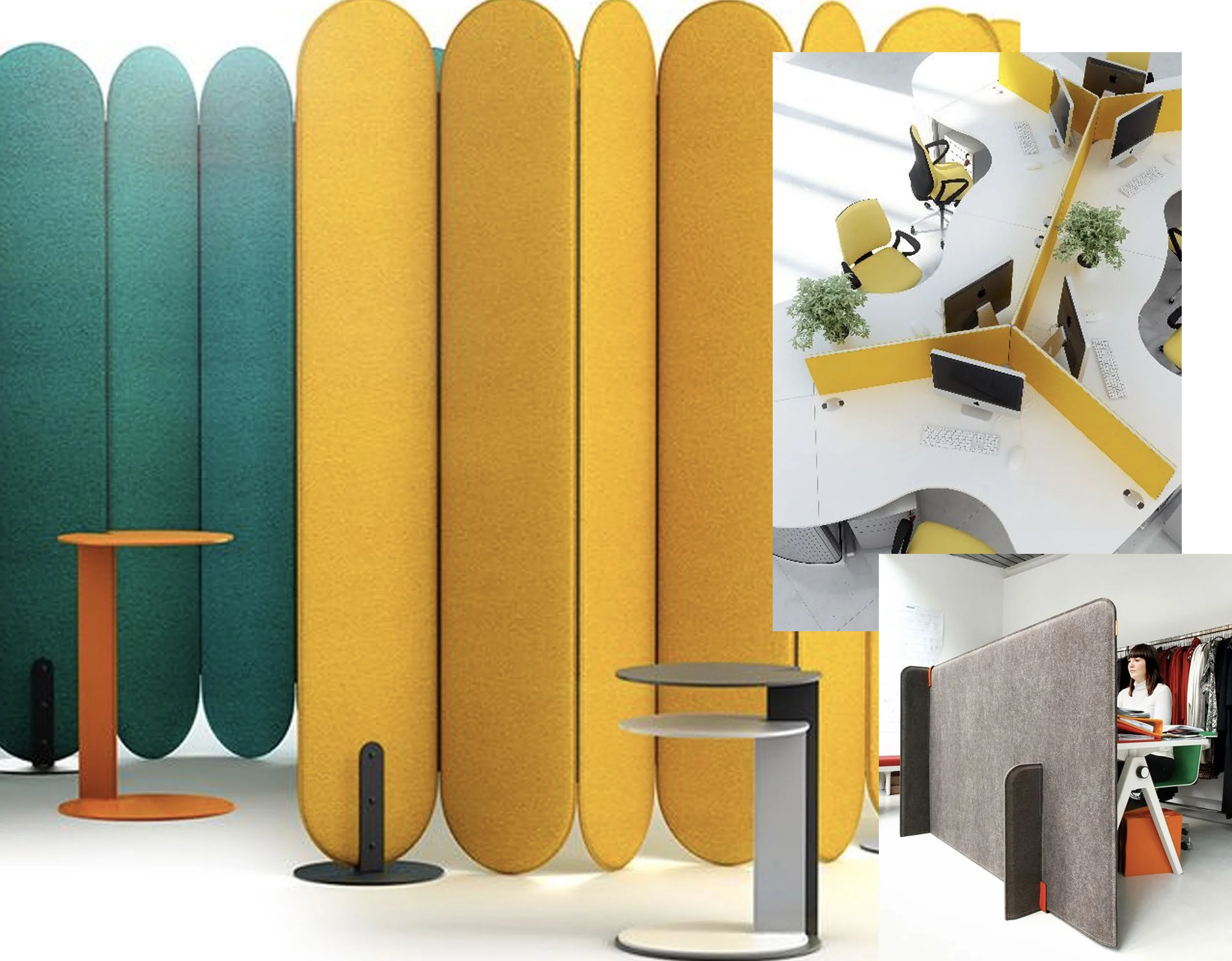 acoustic panels via IStar Design - Buzzi Zone by Buzzi Space via Archiproducts