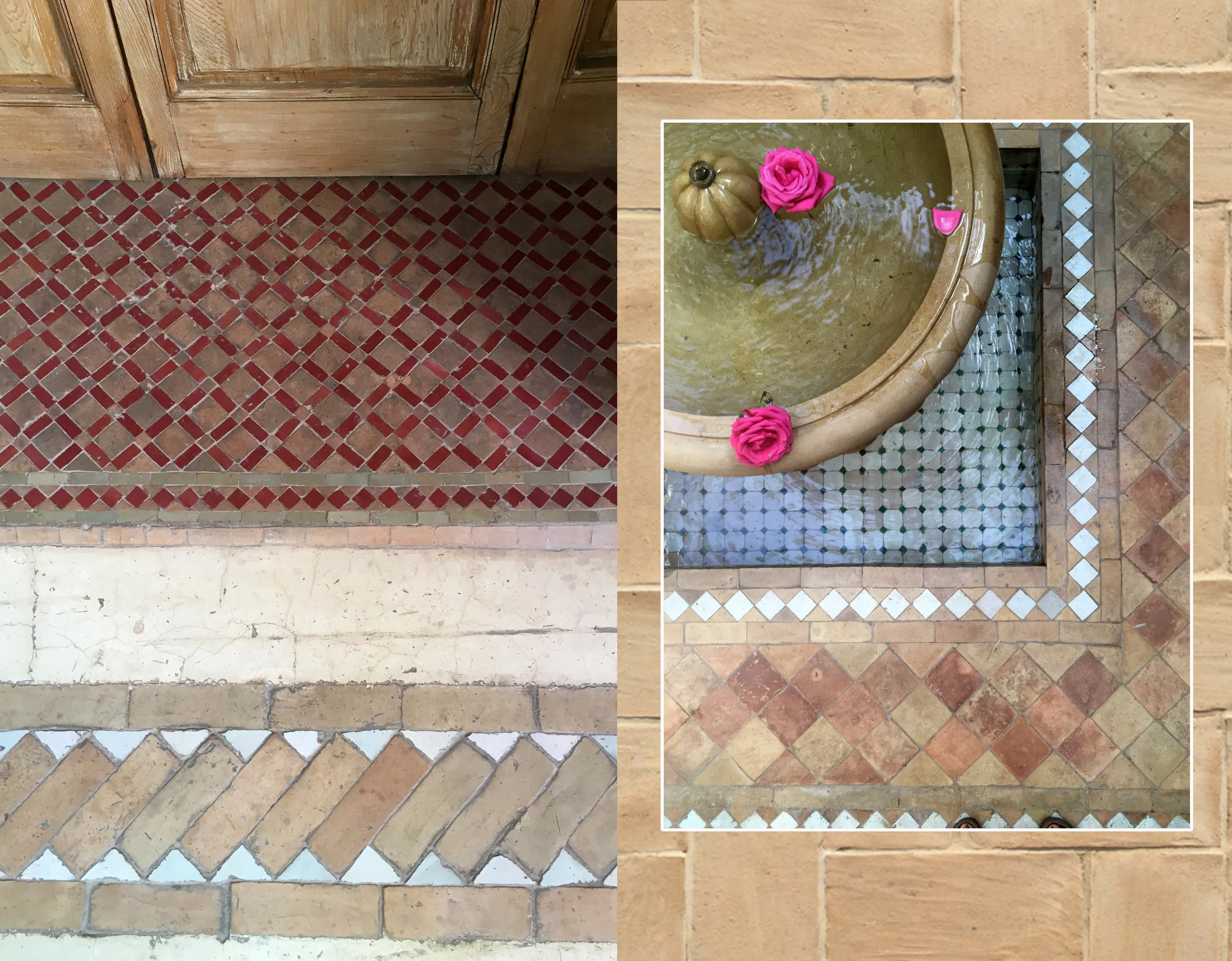 floor tiles at La Villa Nomade