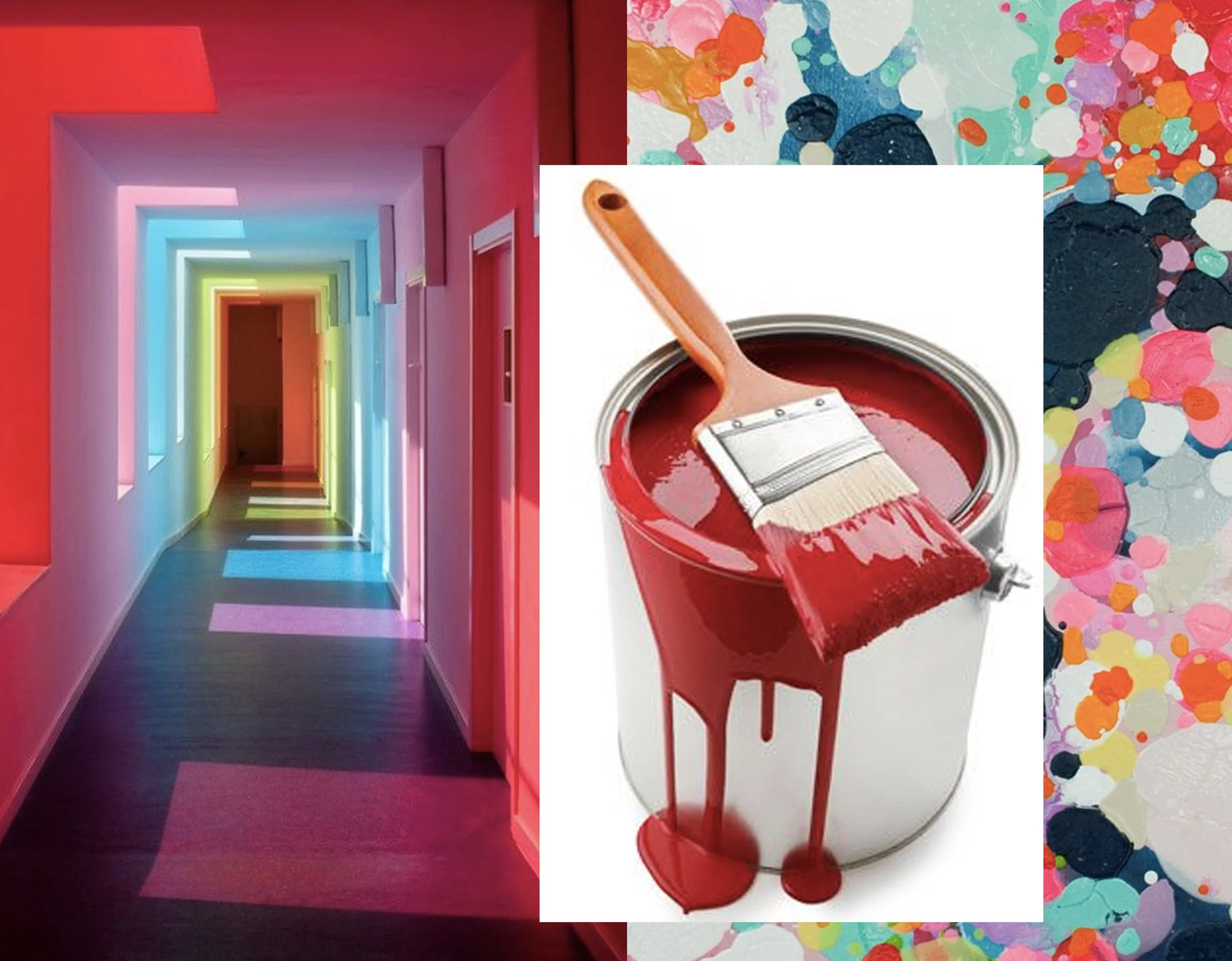 educational center in El Chaparral via ArchDaily - paint via Pinterest - painting How to Bake a Cake Claire Dejardins Saatchi Art