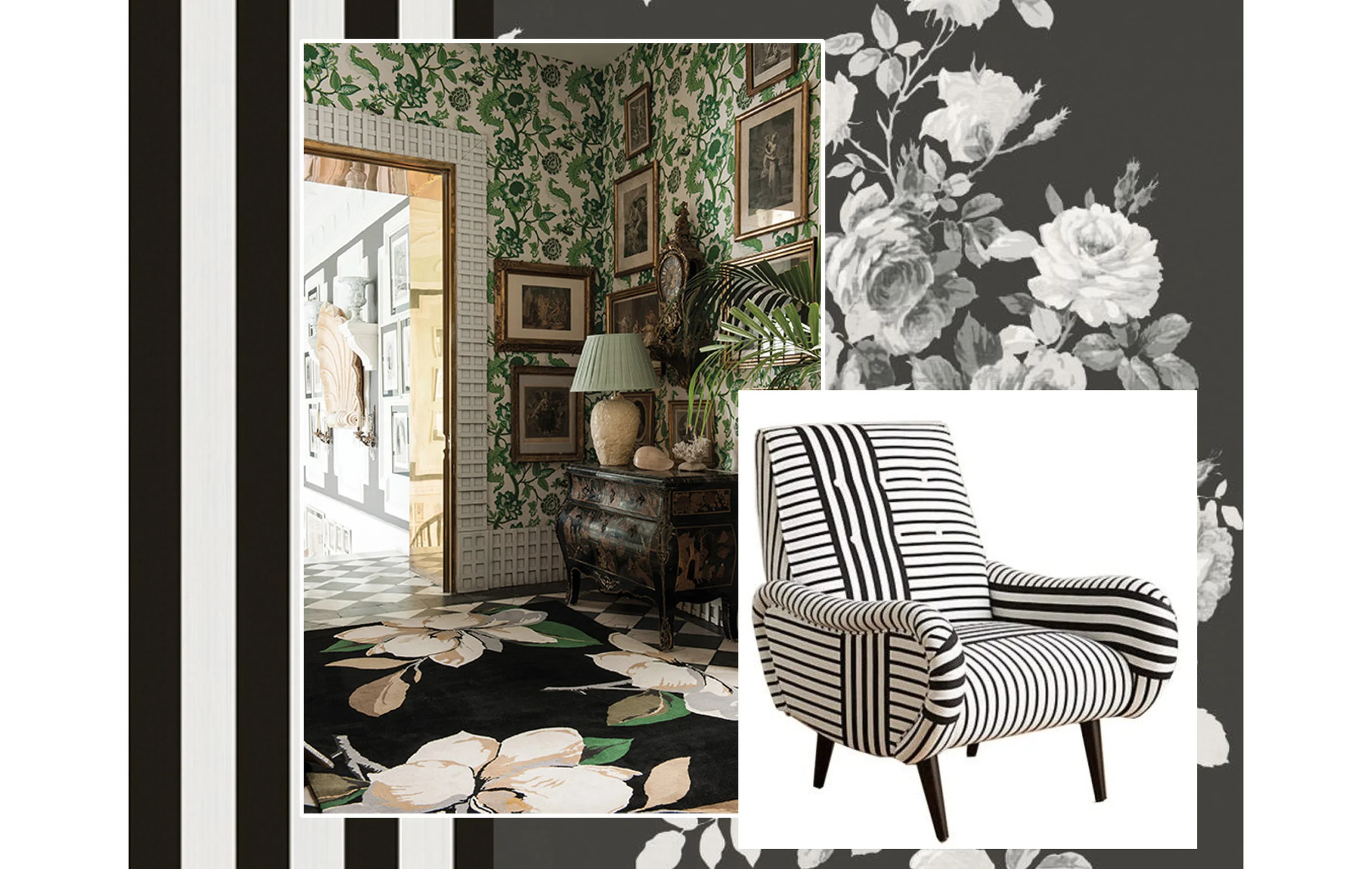 Stripes and Florals, a Winning Combination