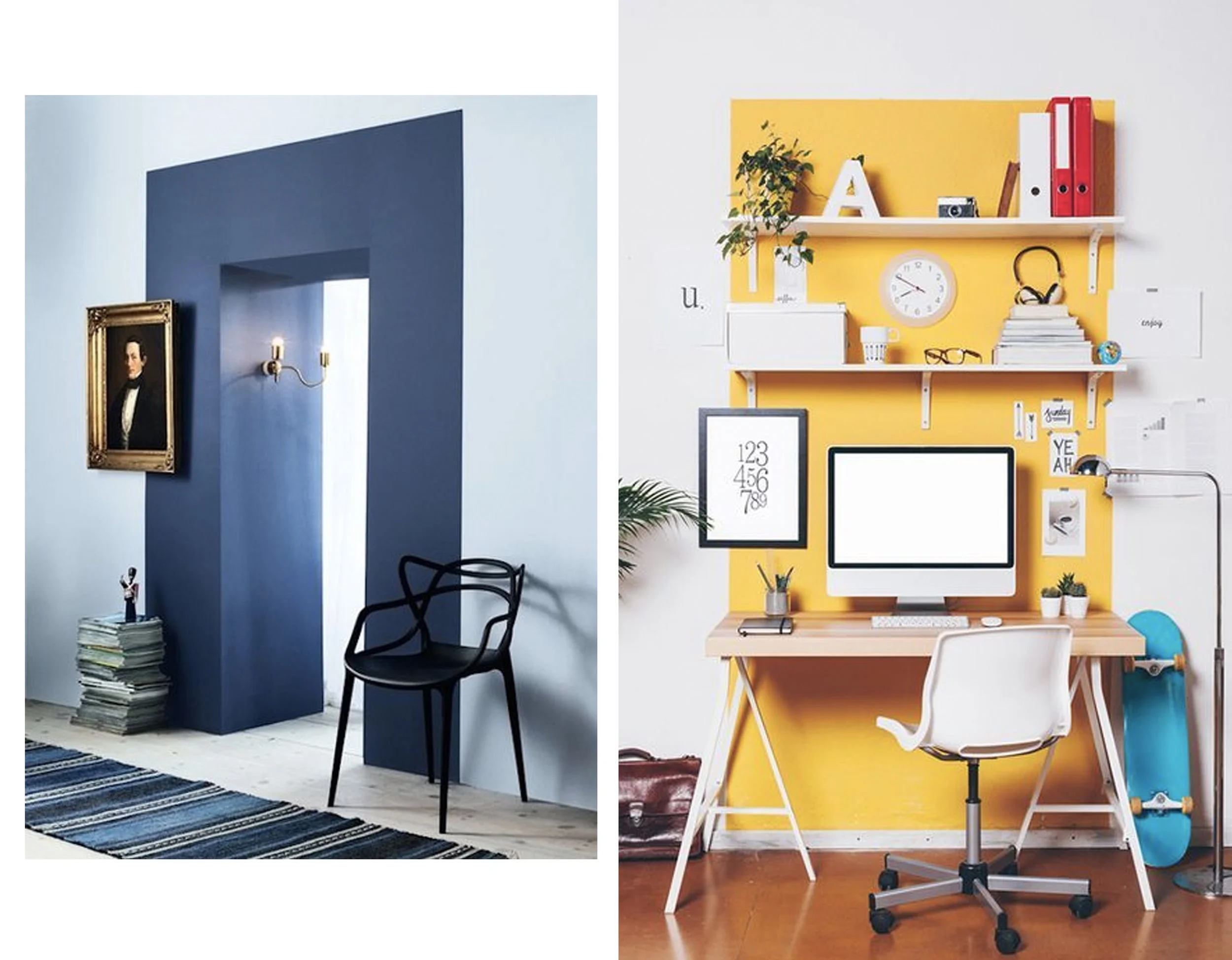 doorway via French by Design - home office via AD