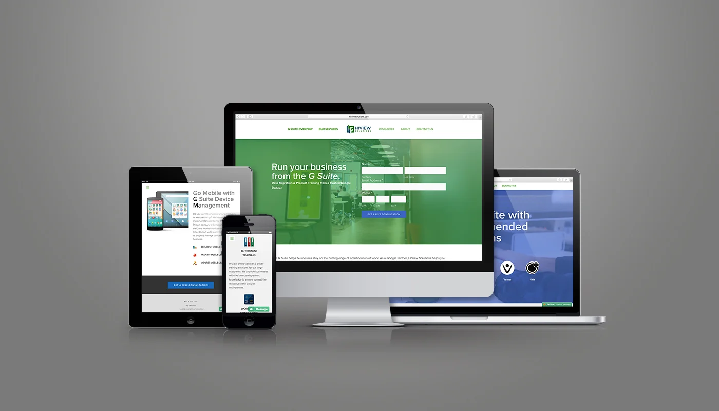 Squarespace Website Design Recap for HiView Solutions :: Fulton Template.