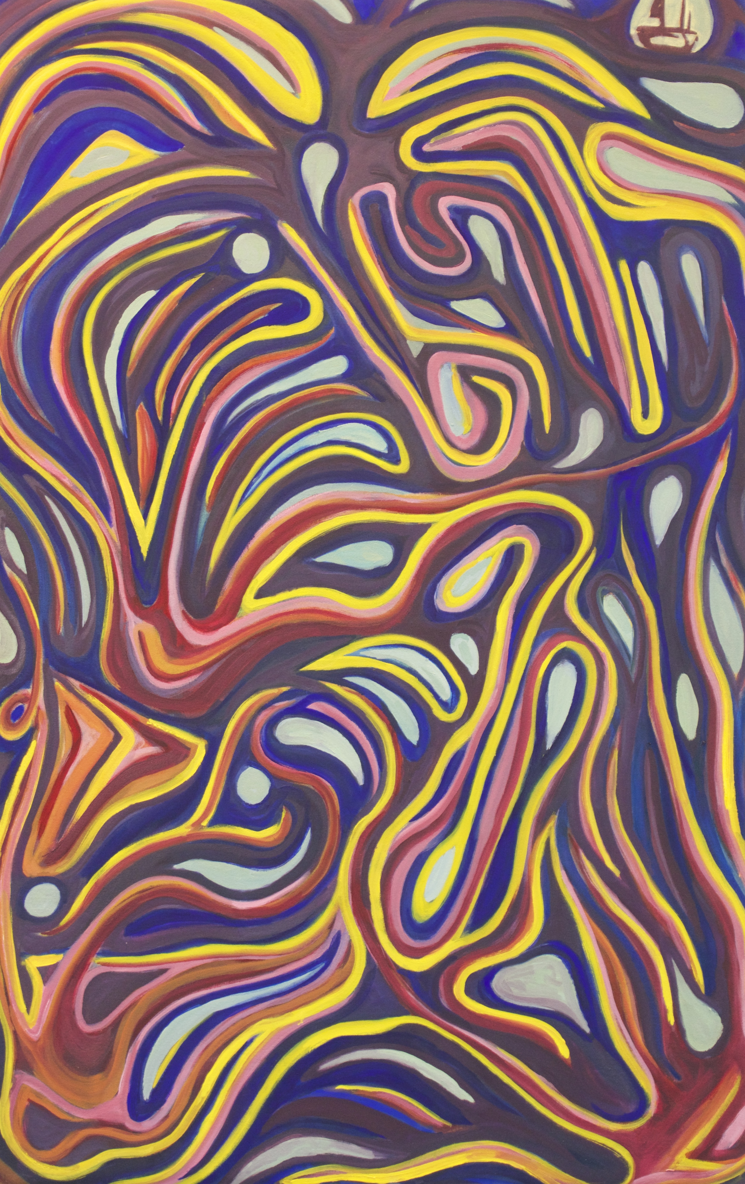 Deep Down, (WvS), Oil On Canvas, 2015 (Consciousness Series)