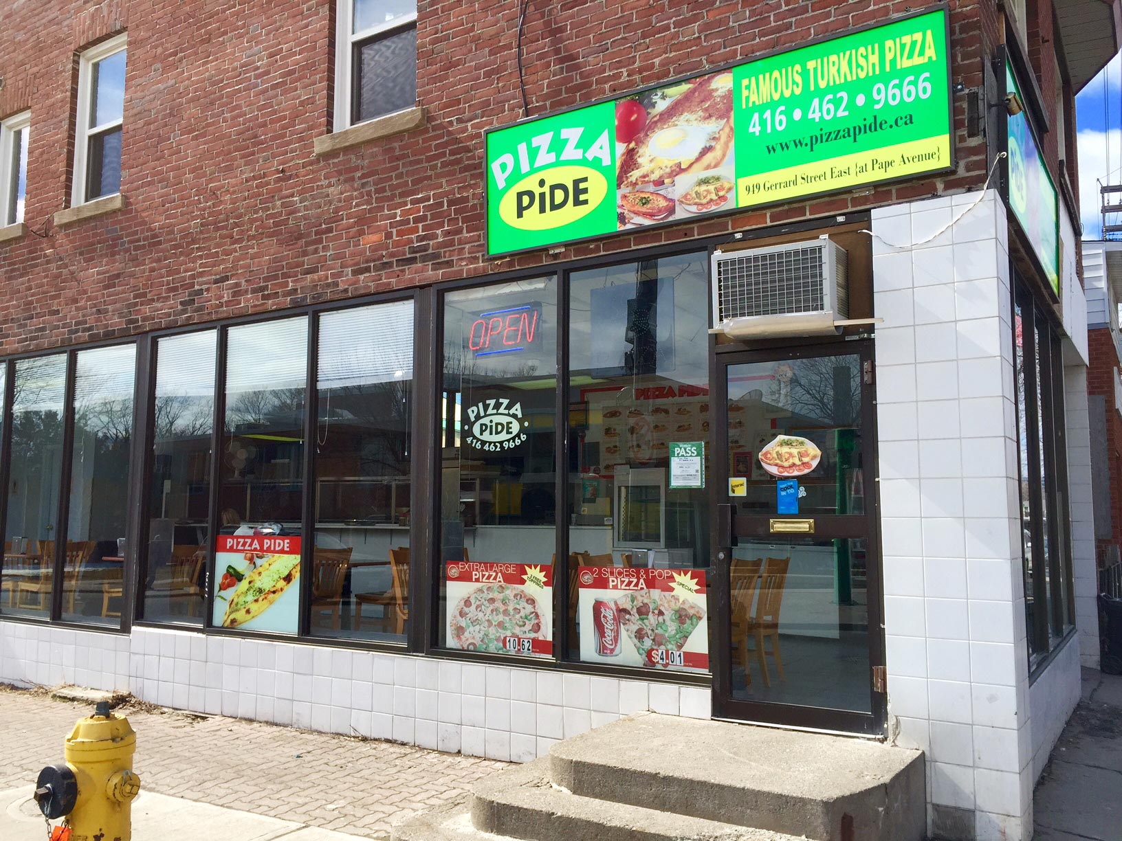 On Gerrard, just east of Pape, Pizza Pide is the no-nonsense spot for Turkish pizza. You clearly don't come here for the ambiance, after all.