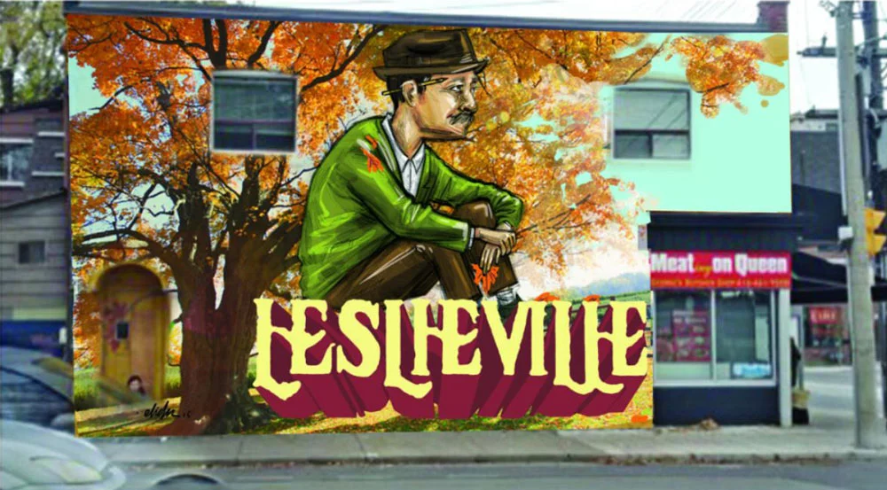Here's what the new Leslieville mural is going to look like