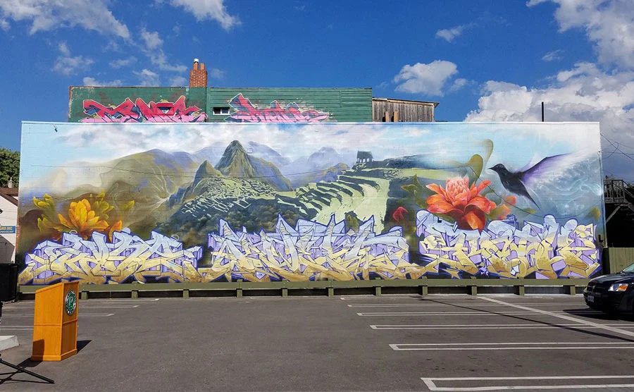Around the World in East Chinatown murals highlight world attractions