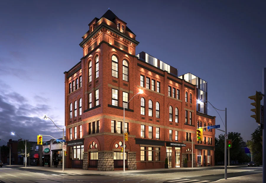 Revitalized Broadview Hotel launching in 2017; façade to be revealed Oct. 5