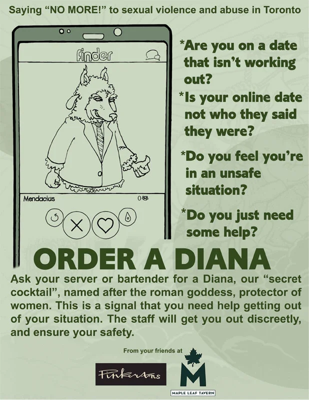 Why ordering a 'Diana' in a bar could save someone from sexual assault