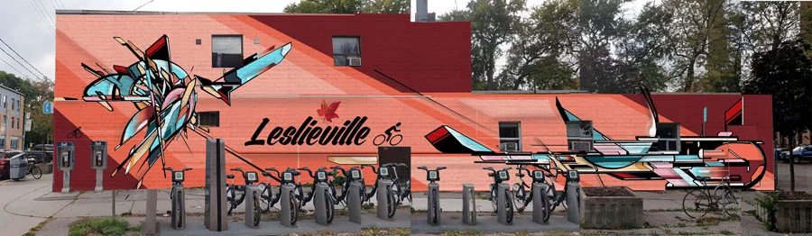 Leslieville just got another signature mural