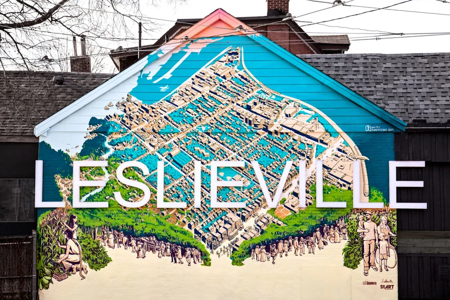 Leslieville's newest mural is a nod to local history