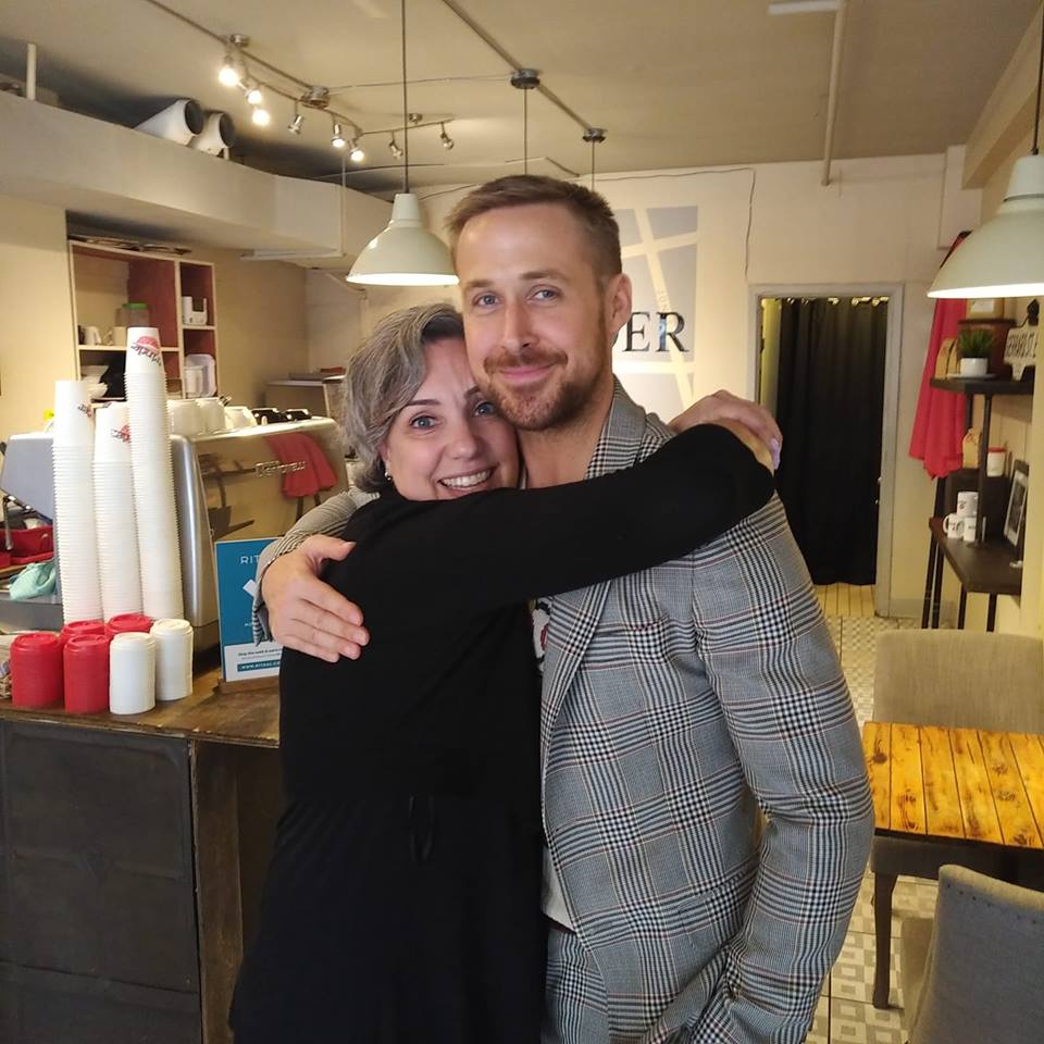 Ryan Gosling dropped in for coffee at Grinder during TIFF