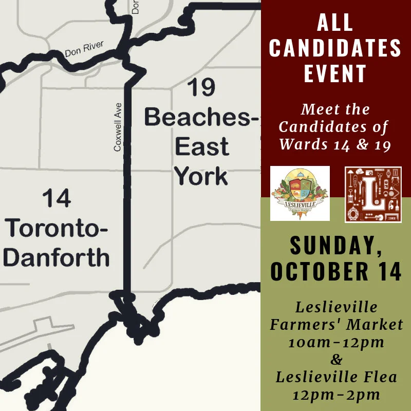 The Leslieville Flea and Leslieville Farmers Market set to host candidates event 